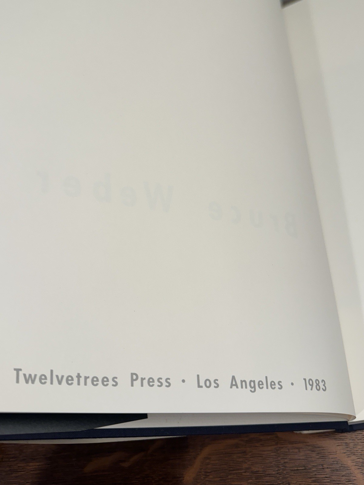Bruce Weber Photo Book by Bruce Weber Vintage Rare 1983 Twelvetrees Press USED