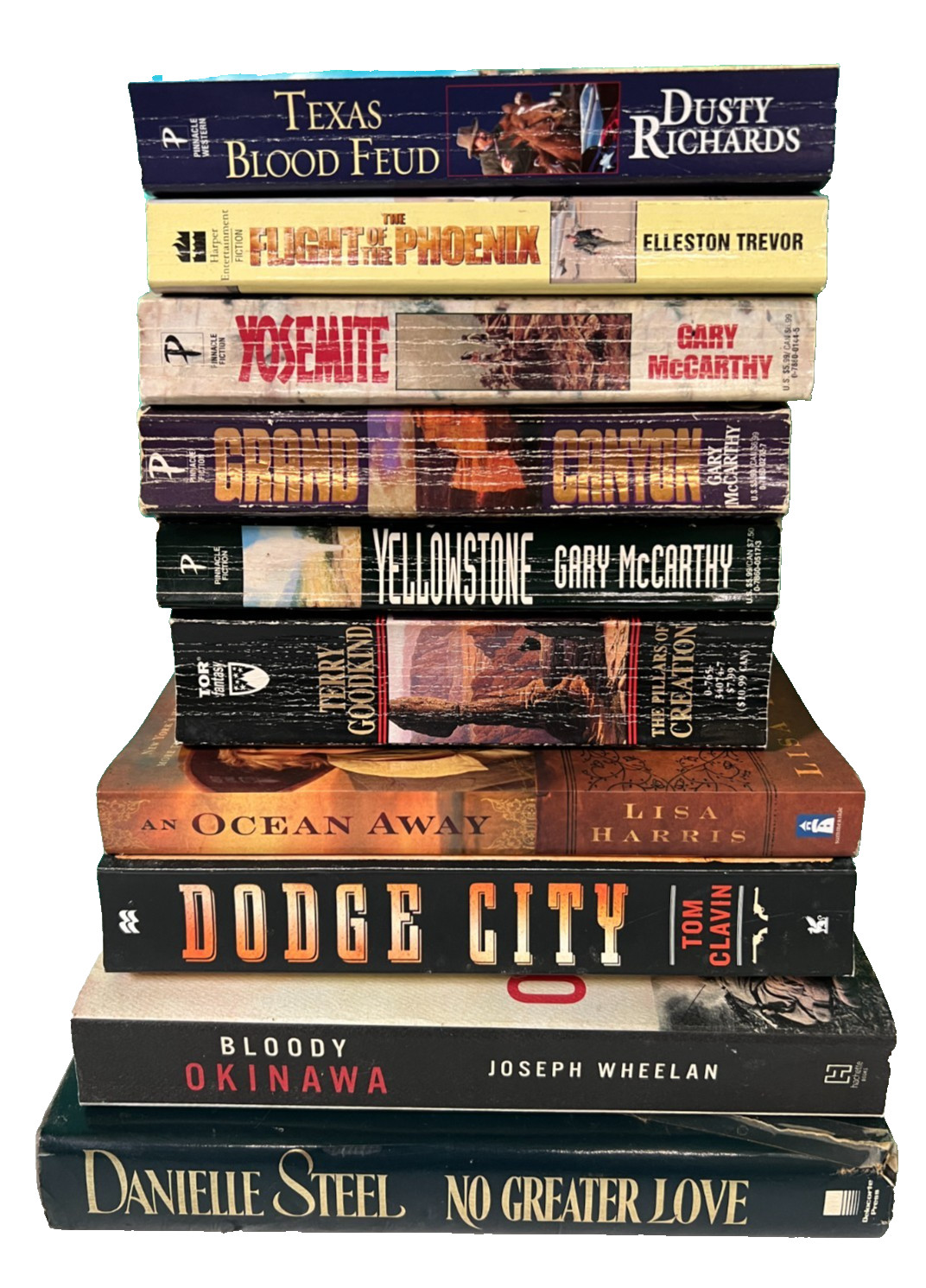 Western Adventure Historical Lot 10 Books Paperback Hardcover Book Yellowstone