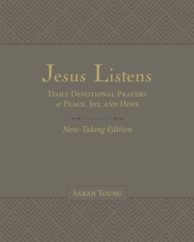 Jesus Listens Note-Taking Edition, Leathersoft, Gray, with Full Scripture – GOOD
