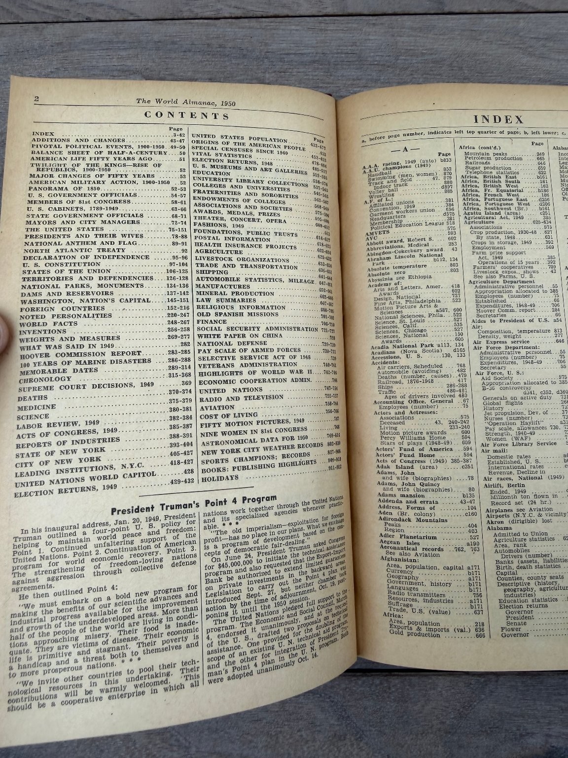 The World Almanac & Book of Facts 1950 Harry Hansen Reference History NY