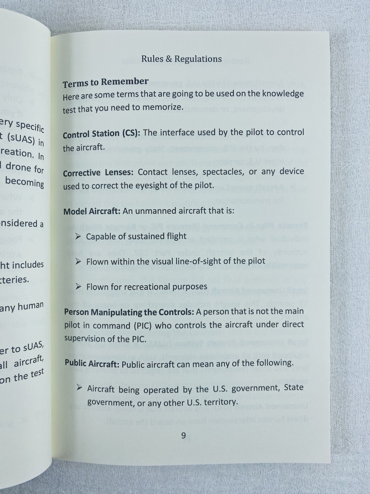 Drone FAA 107 License Study Guide Damon Darnall ISBN 9781720076094 125 Pages