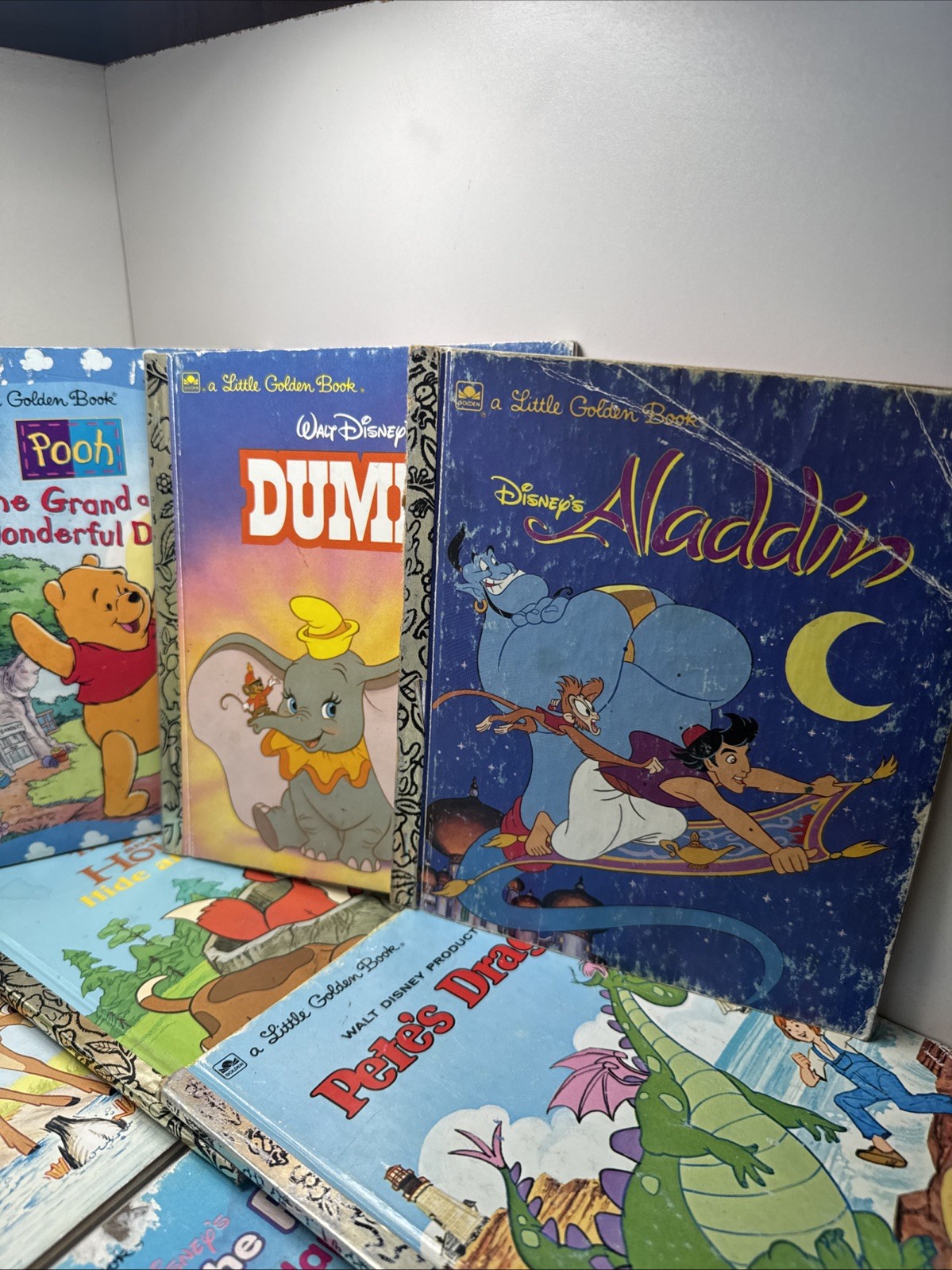 Little Golden Books Lot Of 13 Disney 1970-1990s