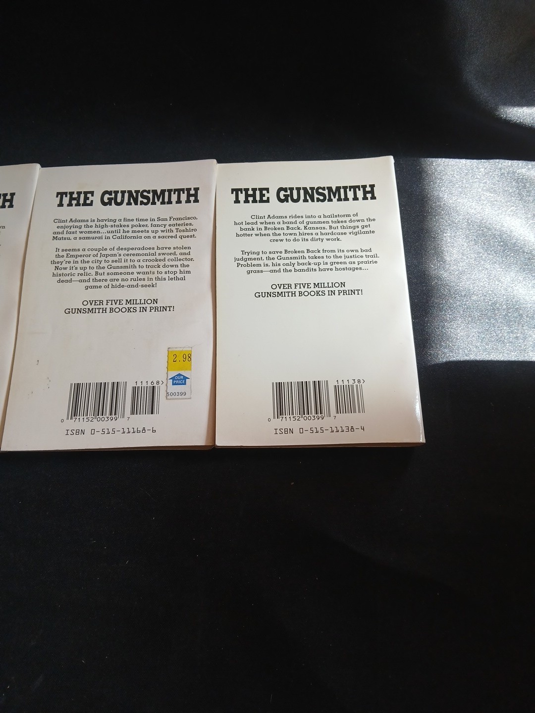 The Gunsmith Series 9 Books by J. R. Roberts (1990’s, Mass Market)