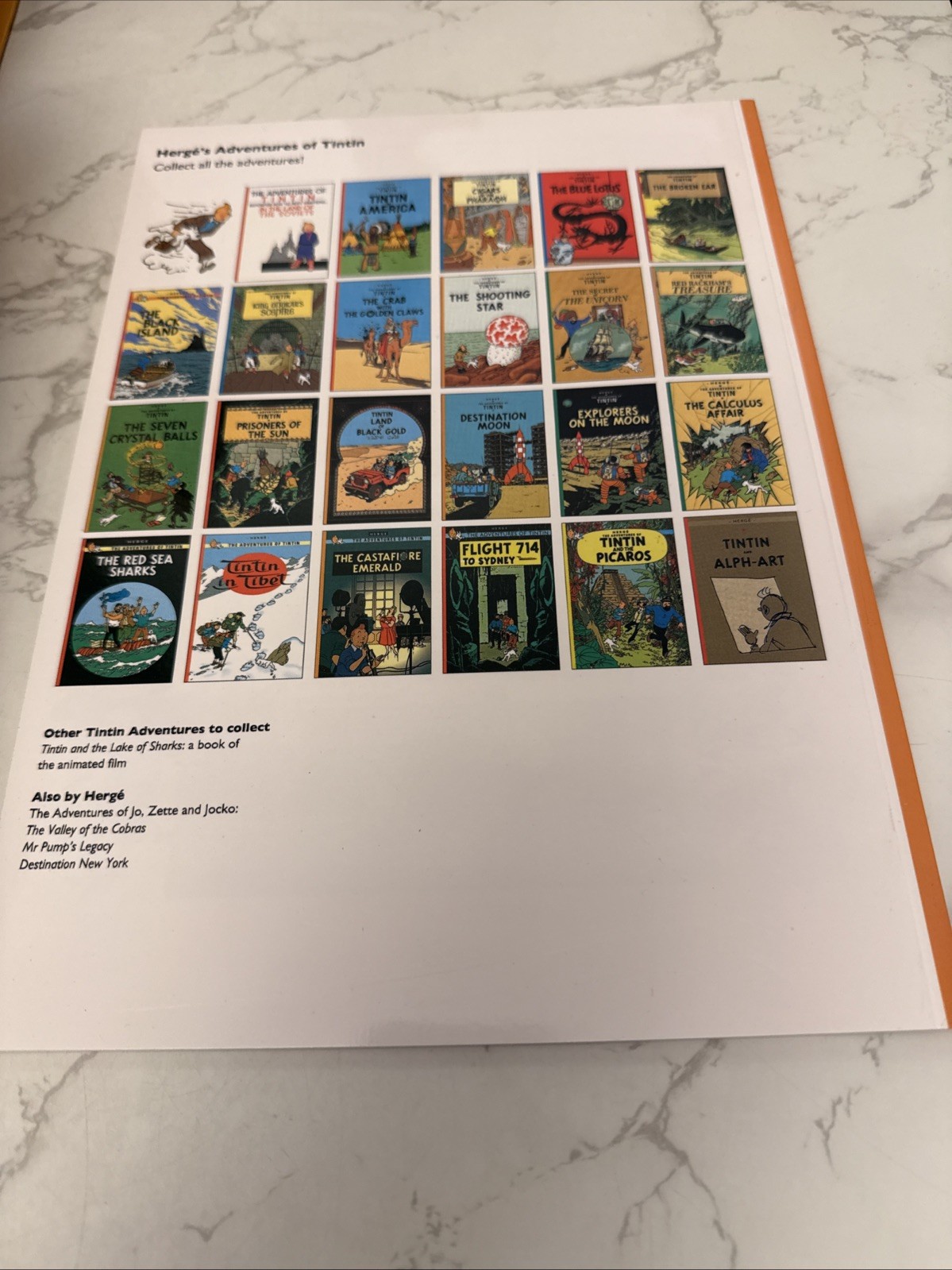 The Adventures of Tintin 23 Book Complete Collection Box Set Full Edition Herge