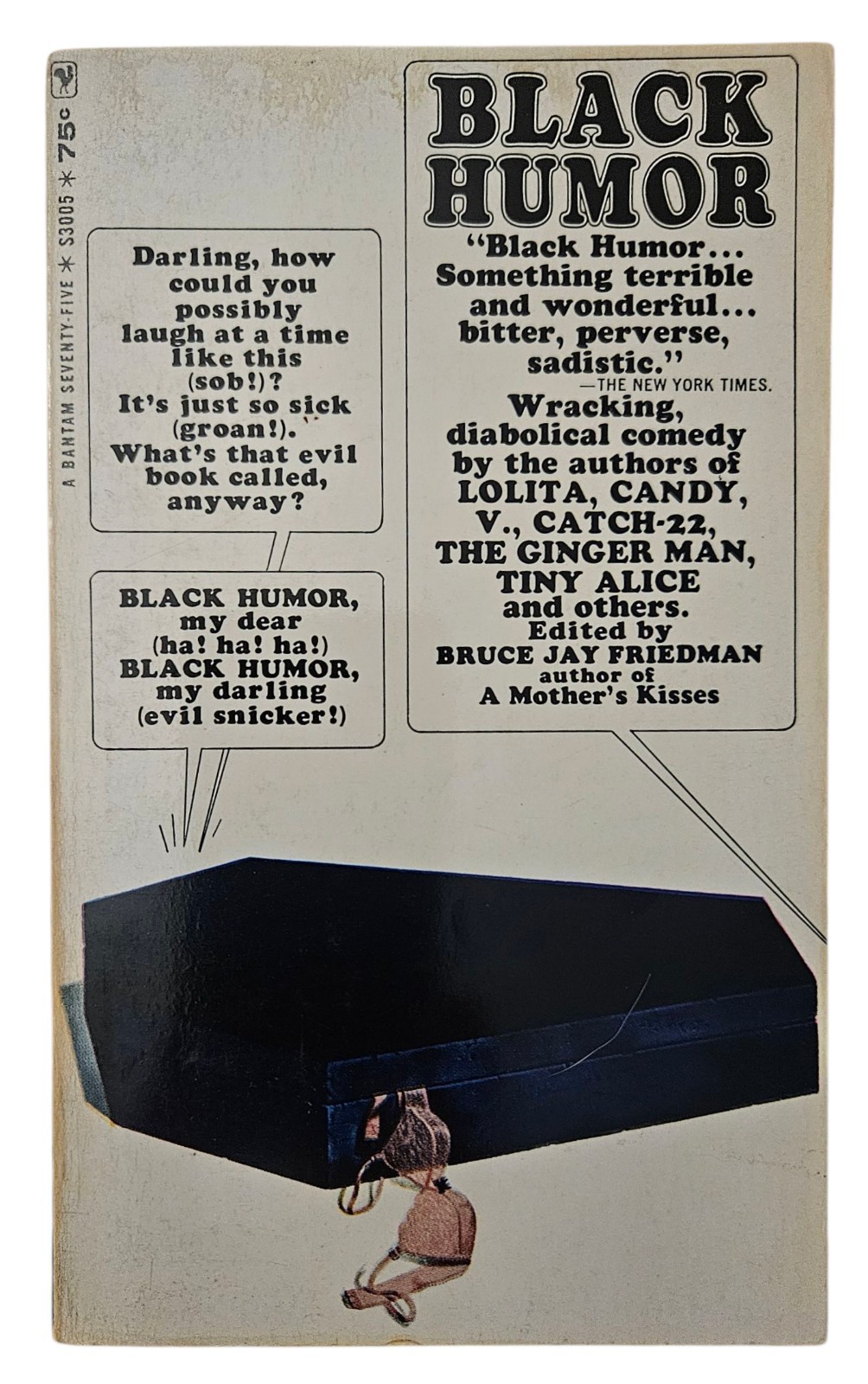 Vintage Black Humor Anthology Short Stories Book Bruce Jay Friedman 1965 Bantam