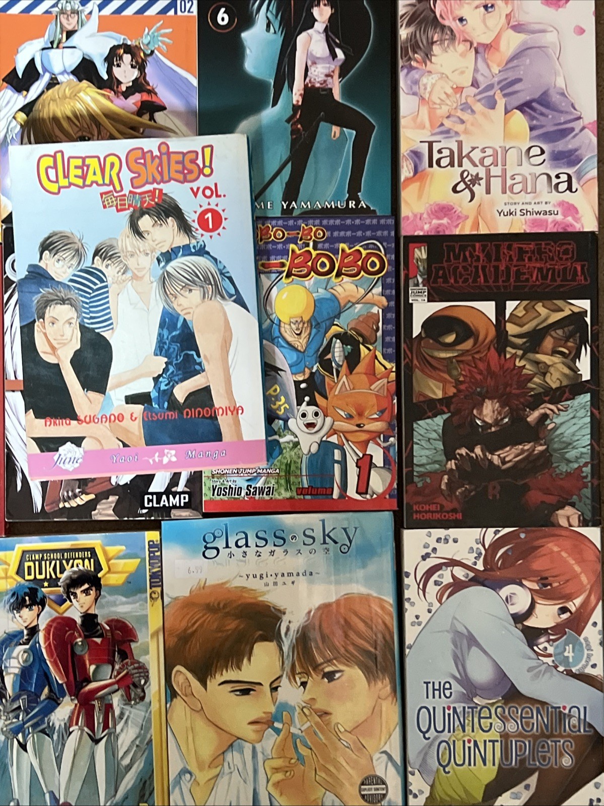 Manga Anime Graphic Collection Lot Of 21 Assorted Titles Volumes Akamatsu Yamada