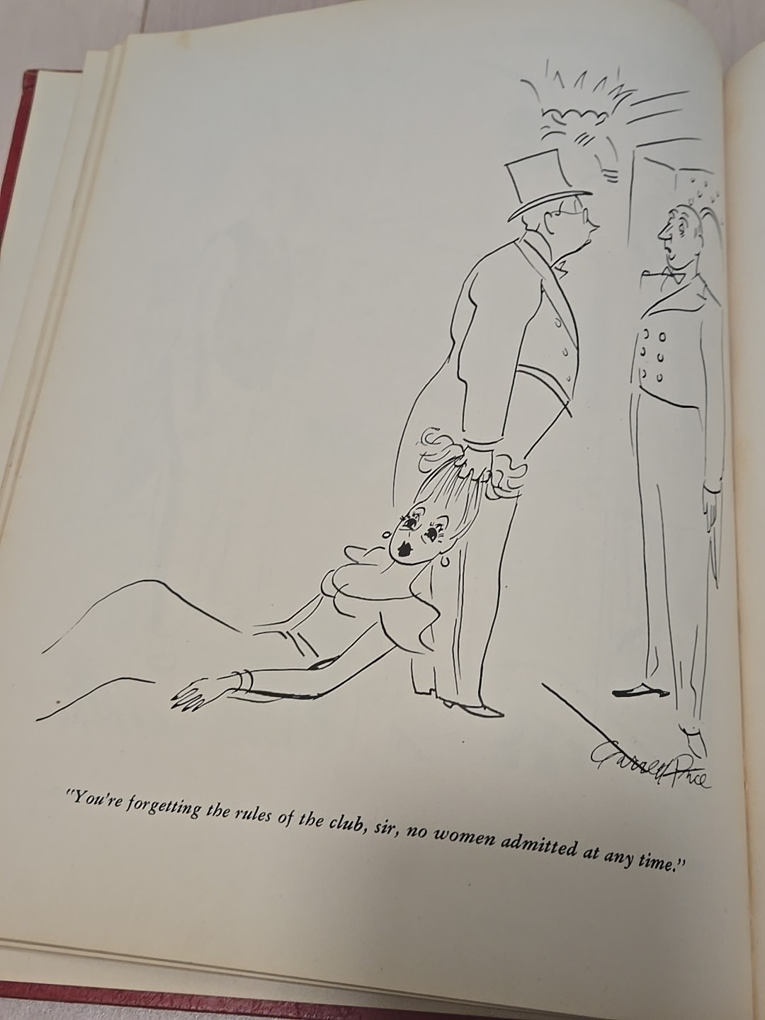 1946 Drawing Room Only: A Book of Cartoons by Garrett Price NewYorker Magazine
