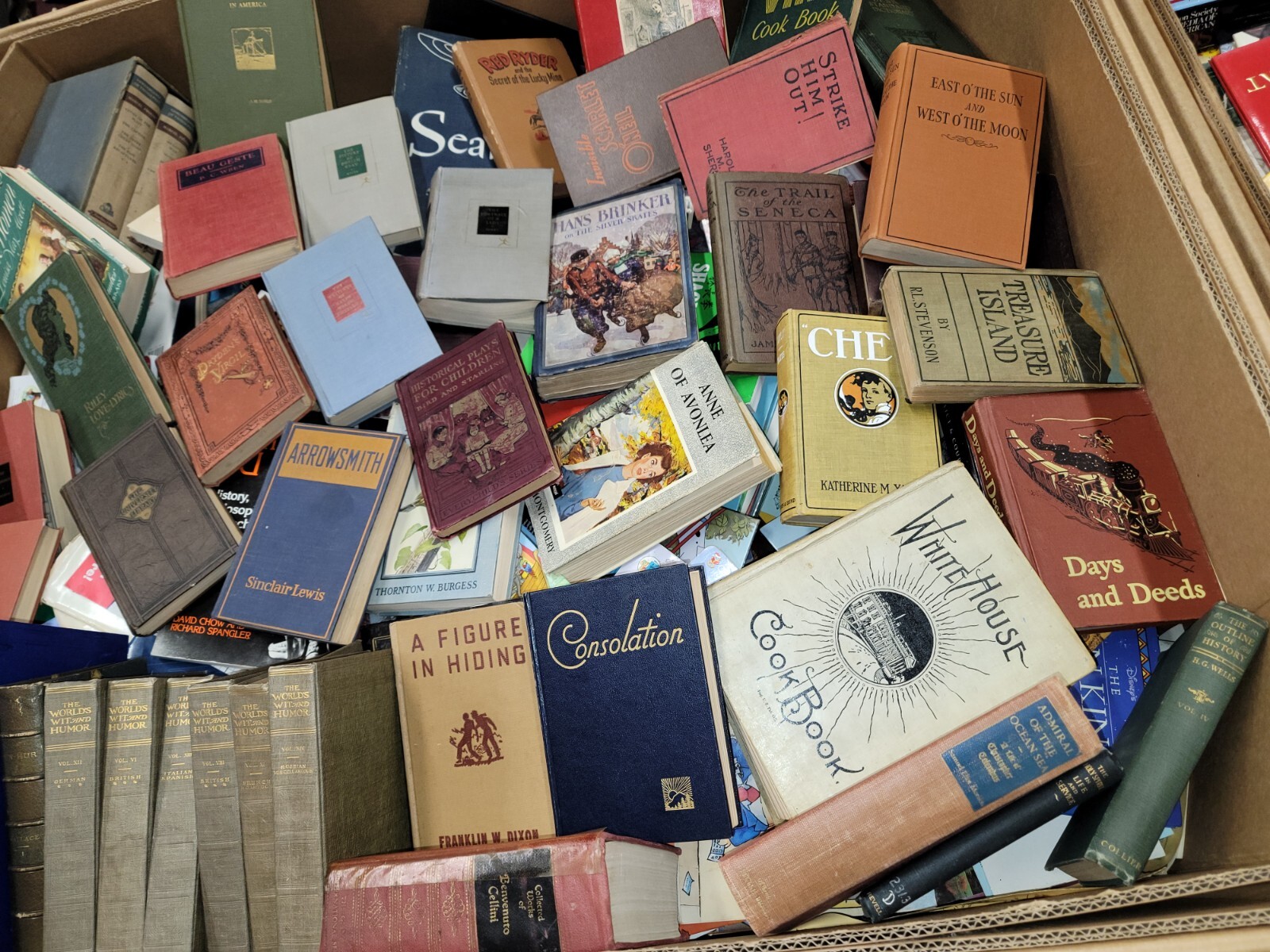 Lot of 10 Antique Collectible Vintage Old Rare Hard To Find Books *MIX UNSORTED*