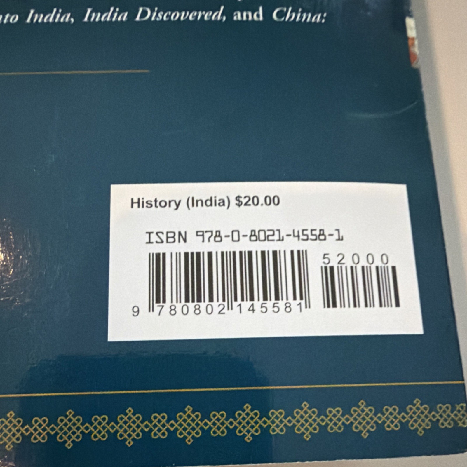 India: A History Revised & Updated Edition John Keay Paperback 2011 Hinduism