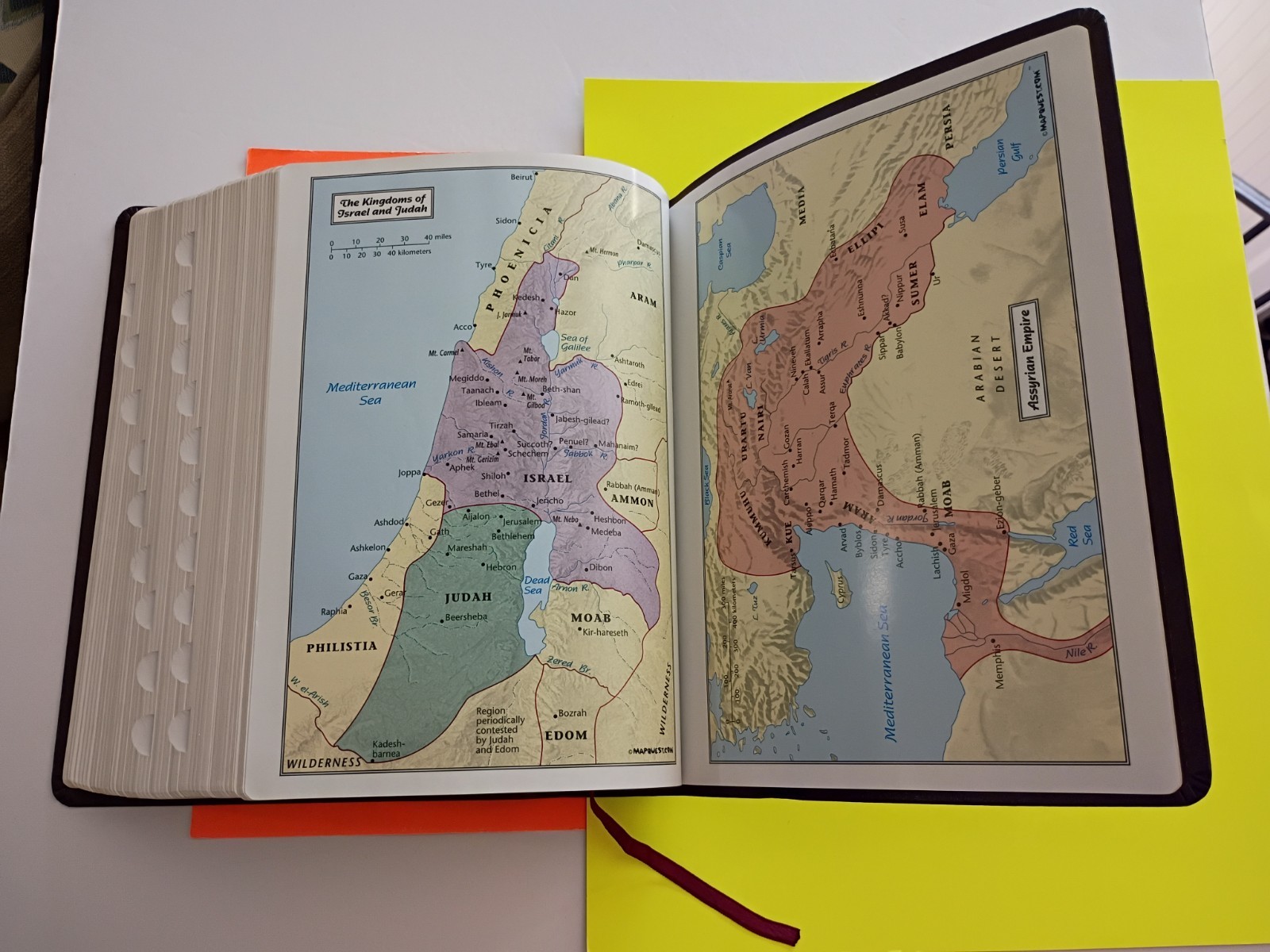 AMG KJV Hebrew-Greek Key Word Study Bible Warren Patrick Baker Bonded Index maps