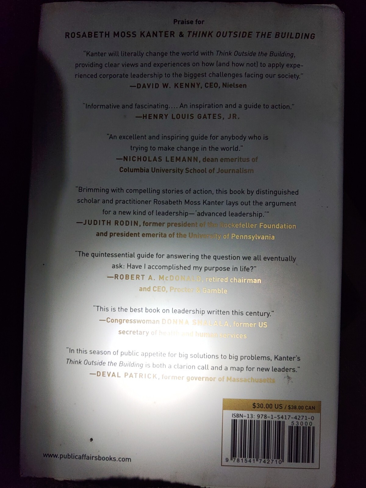 books used non fiction self help THINK OUTSIDE THE BUILDING