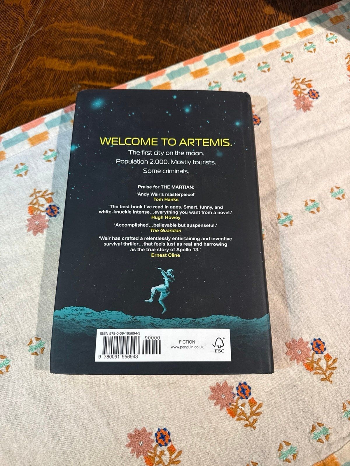 Artemis by Andy Weir UK Hardcover First Edition/Printing