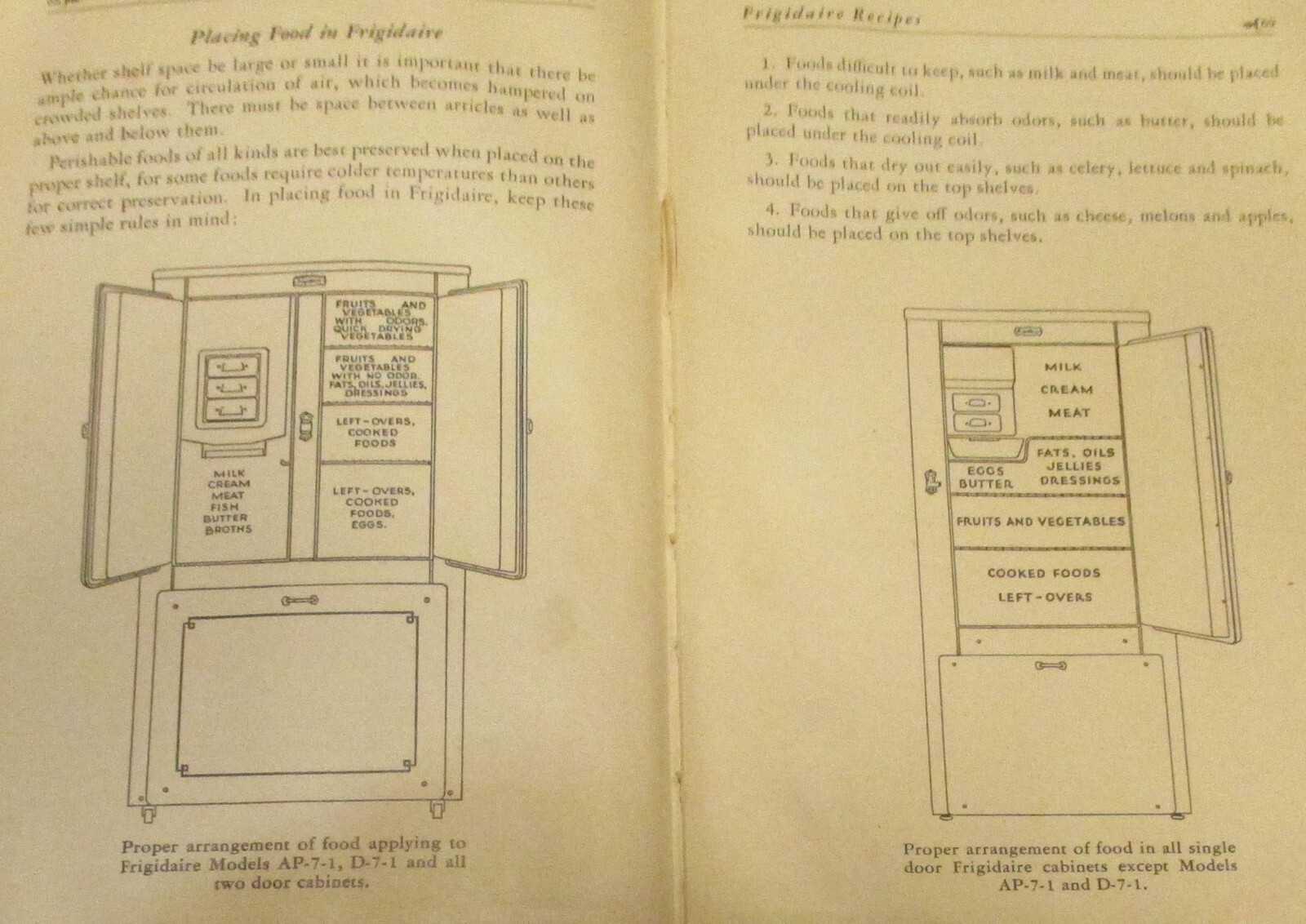 1928 Frigidiare Recipes Hardcover Book 77 Pages Frigidaire Corporation W/Covers
