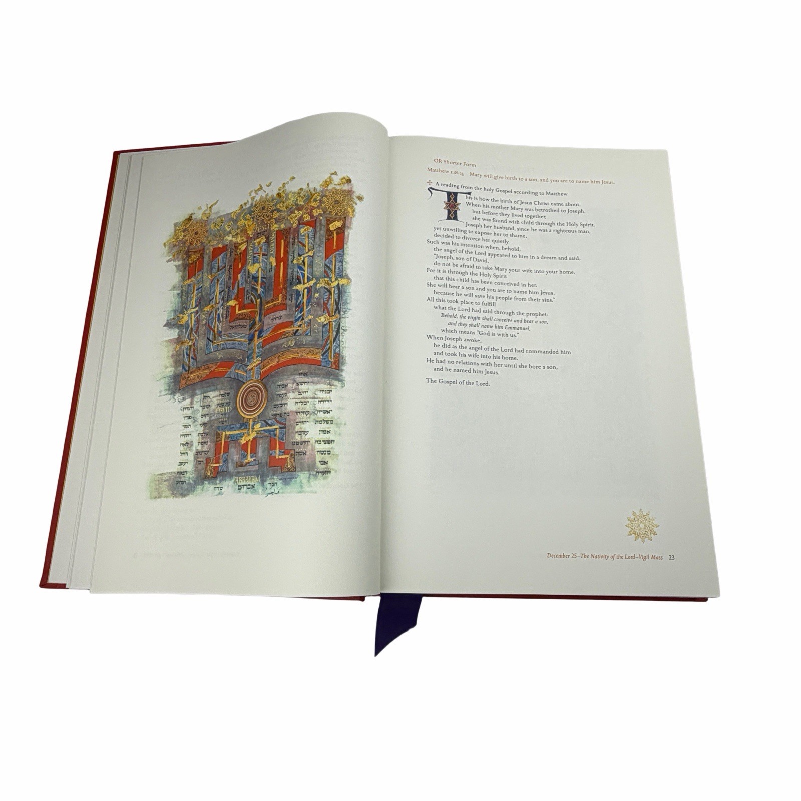 Book of the Gospels Saint Johns Bible Edition Genuine Leather Liturgical Press