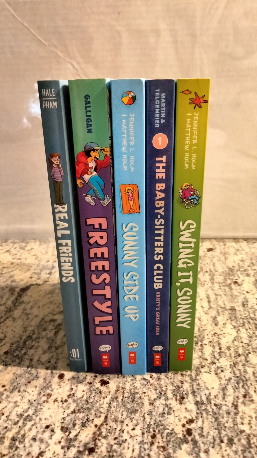 5 Girls Graphic Novels, By Holm, Martin, Galligan & Hale. See Description