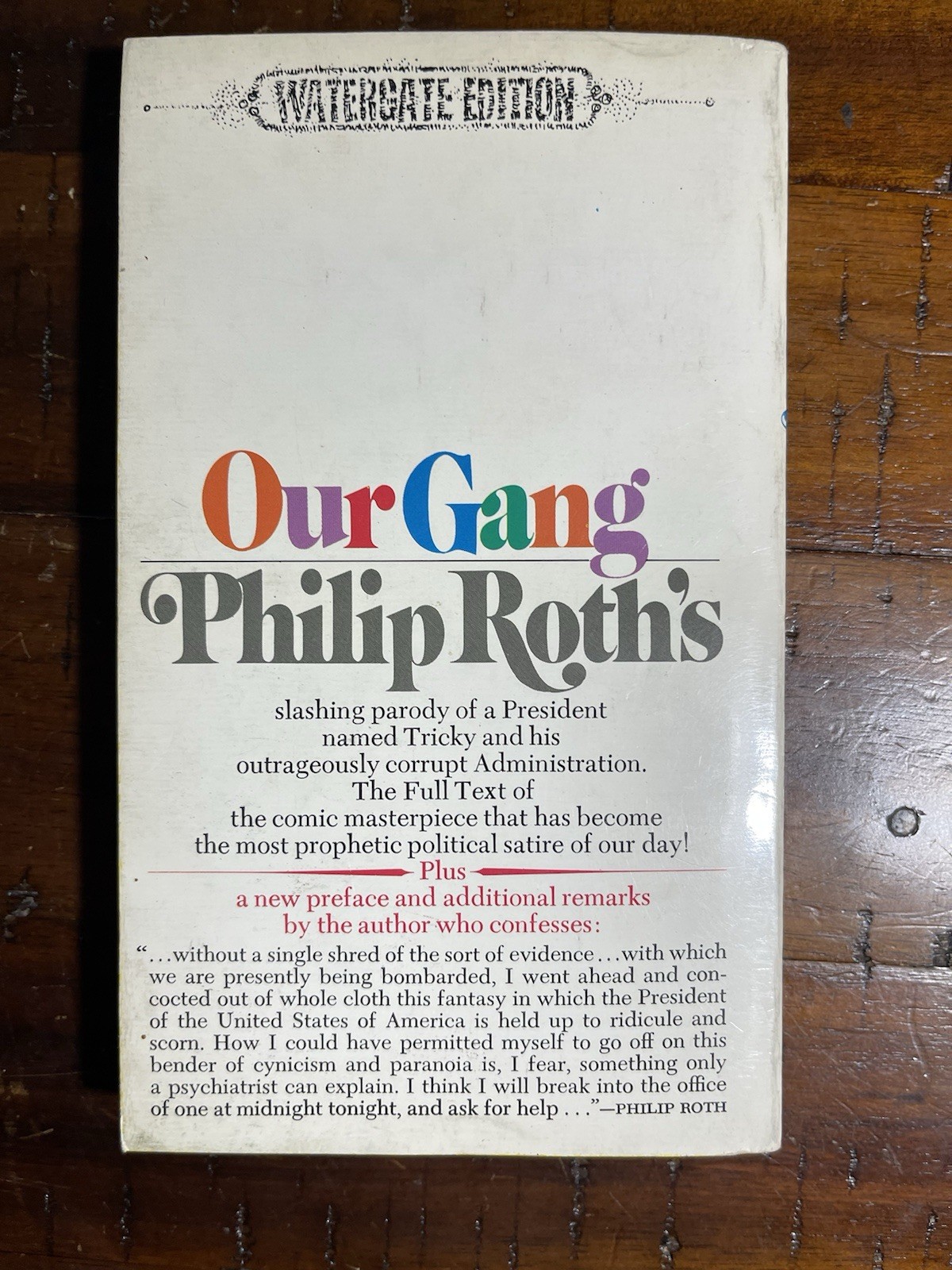 Our Gang – Philip Roth (Paperback, 1973)