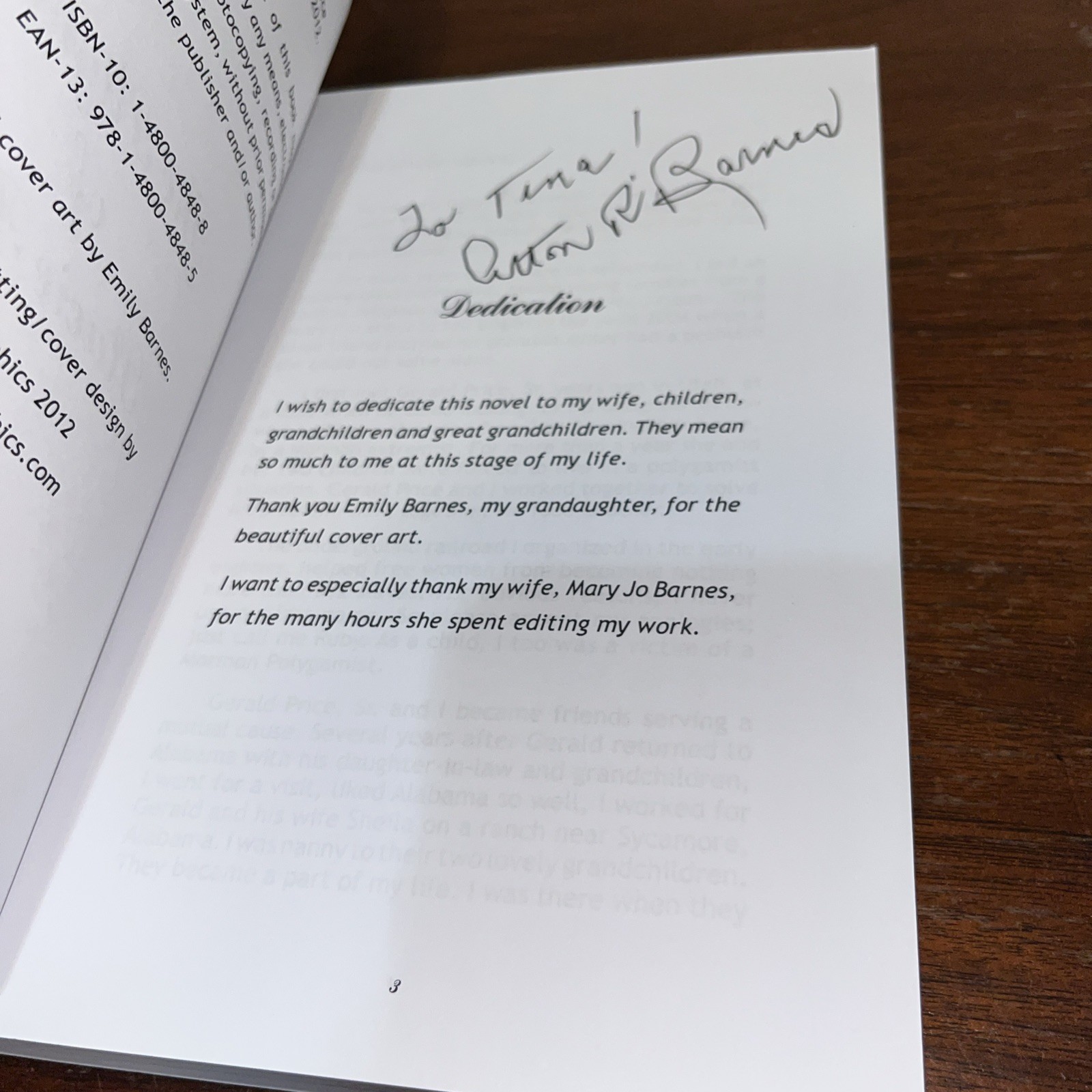 SIGNED The Plight of Stacie Price by Alton Barnes (2012, Trade Paperback) Good