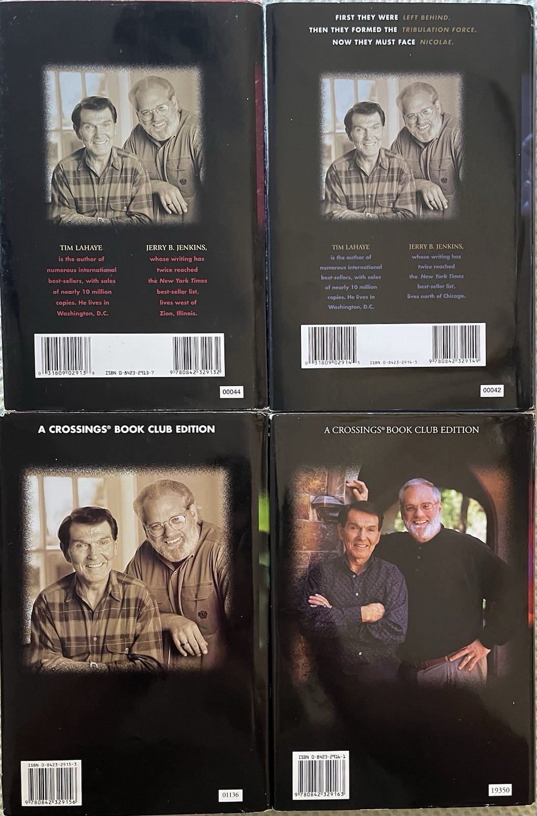 Tim LaHaye & Jerry B. Jenkins Left Behind Series Hardcover Book Club Editions