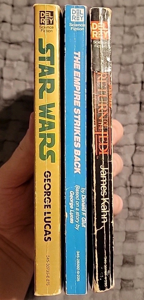 Star Wars Trilogy Del Rey Paperback Book LOT Of 3 First Edition Empire Jedi