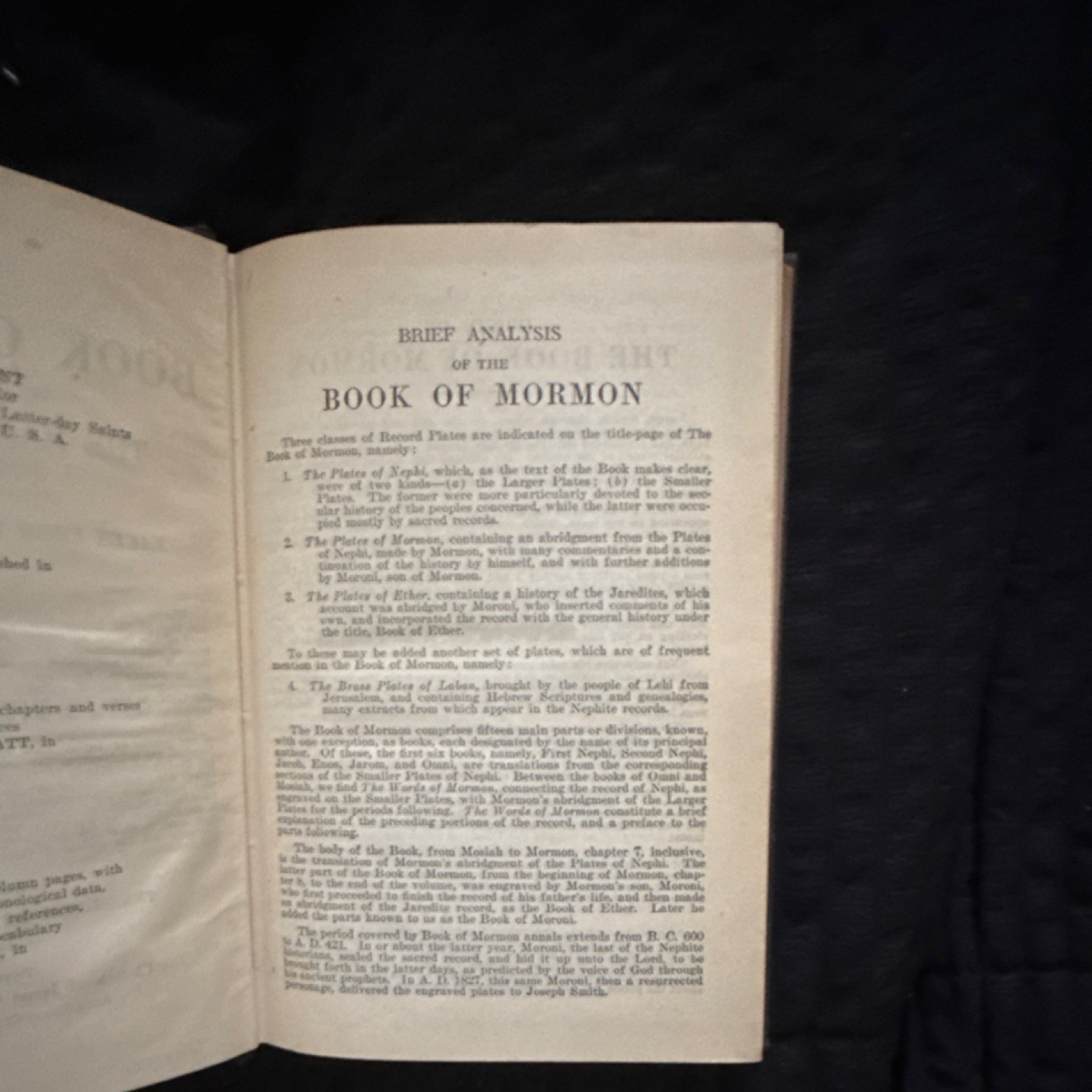The Church of Jesus Christ of Latter-day Saints Book of Mormon 1900 1st HC