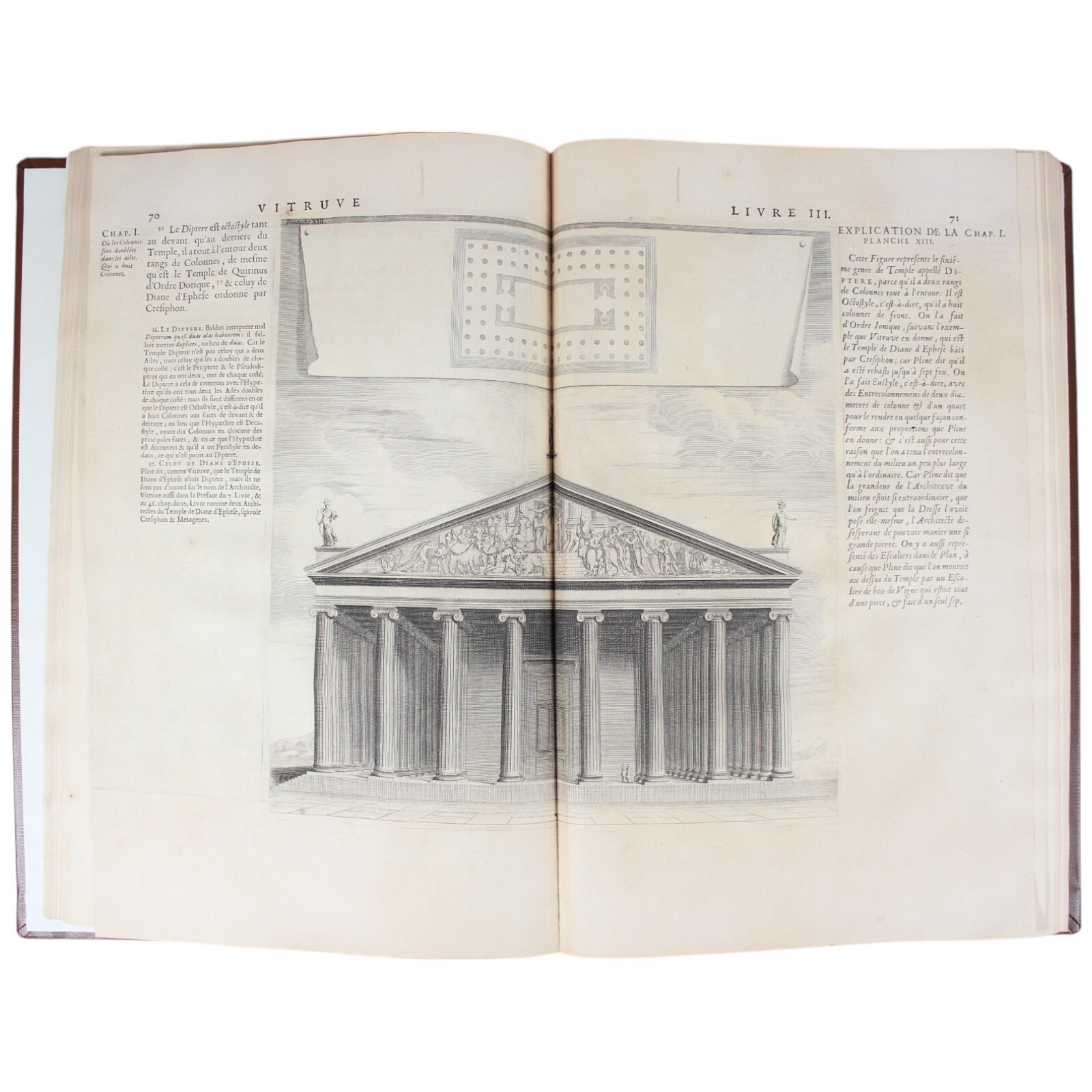 1684 Architecture VITRUVIUS Ten Books 2nd Ed Enlightenment Renaissance Engraving