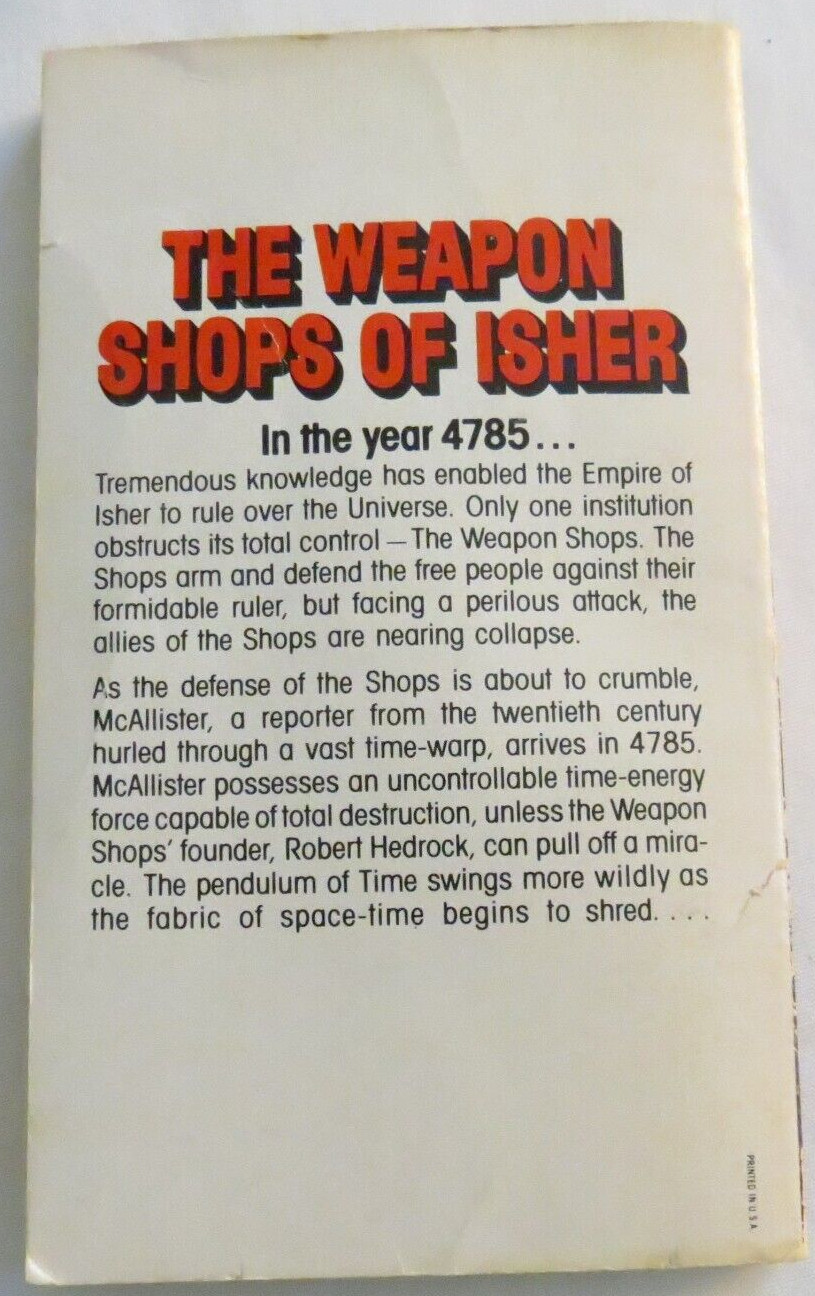 The Weapon Shops of Isher A.E.van Vogt Paperback Pocket Books 1977
