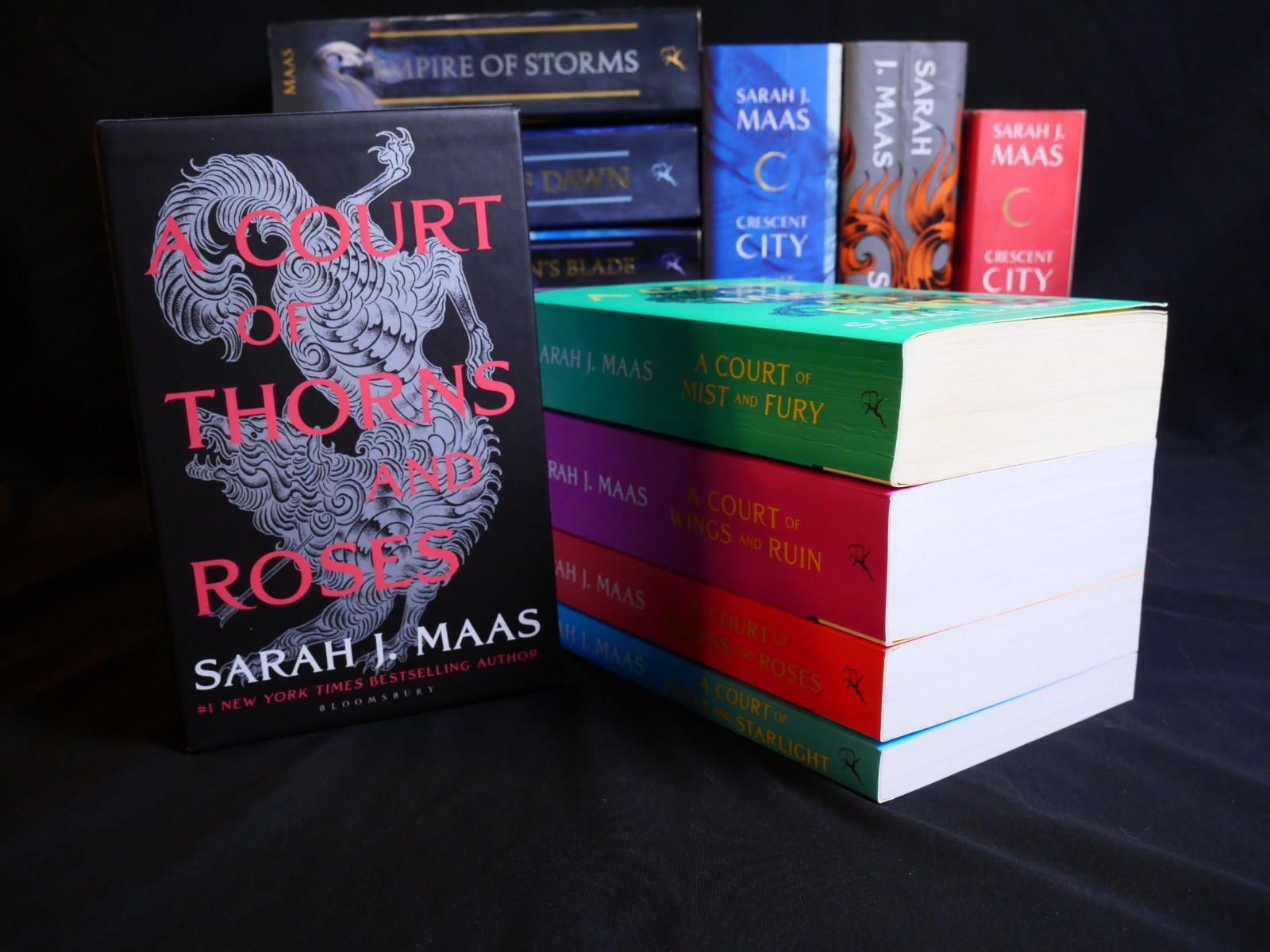 Sarah J. Maas Mixed Series Lot – A Throne of Glass, Crescent City, A Court of…