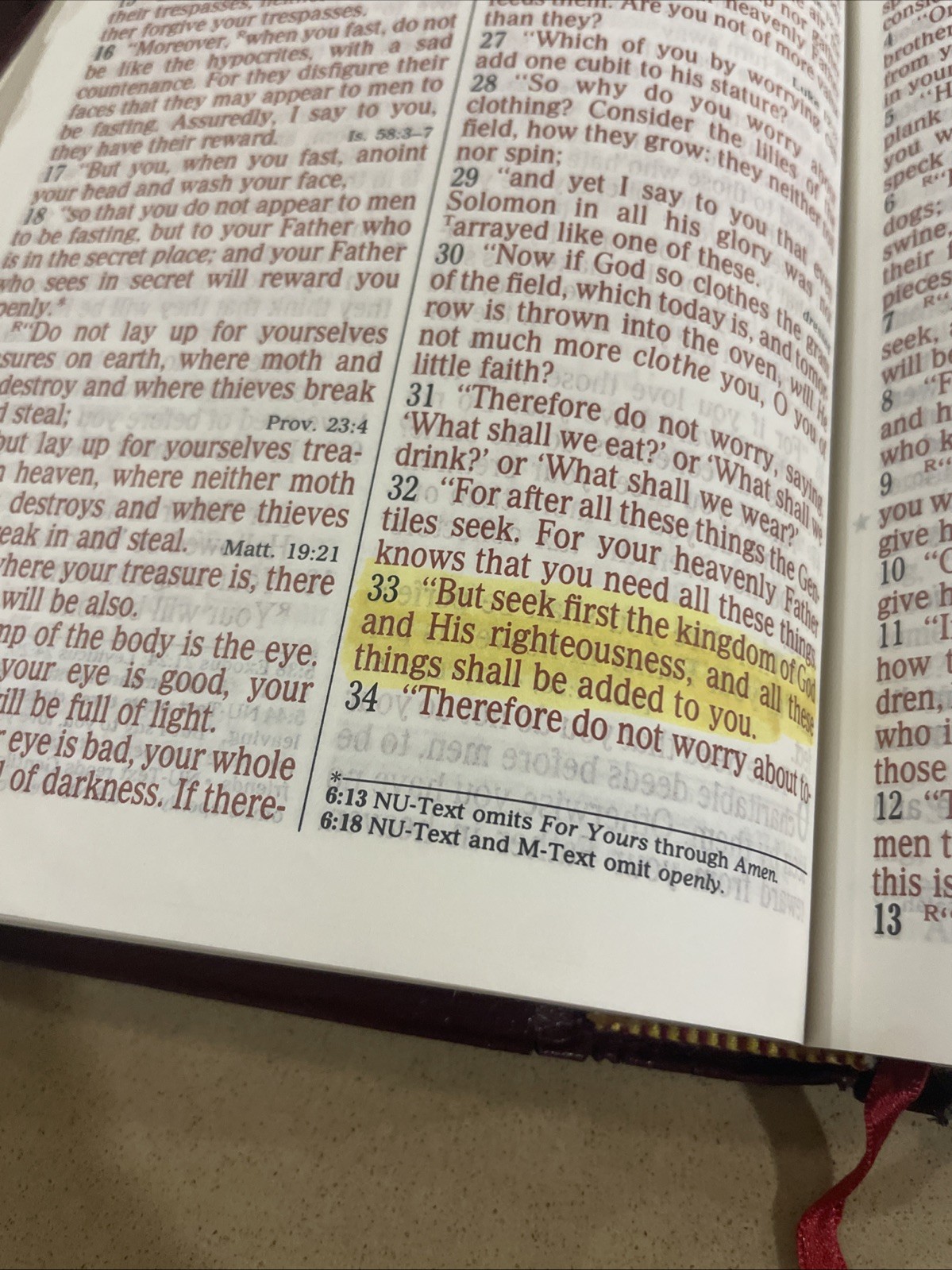 Holy Bible NKJV Giant Print Concordance Red Letter 1992 Thomas Nelson Leather
