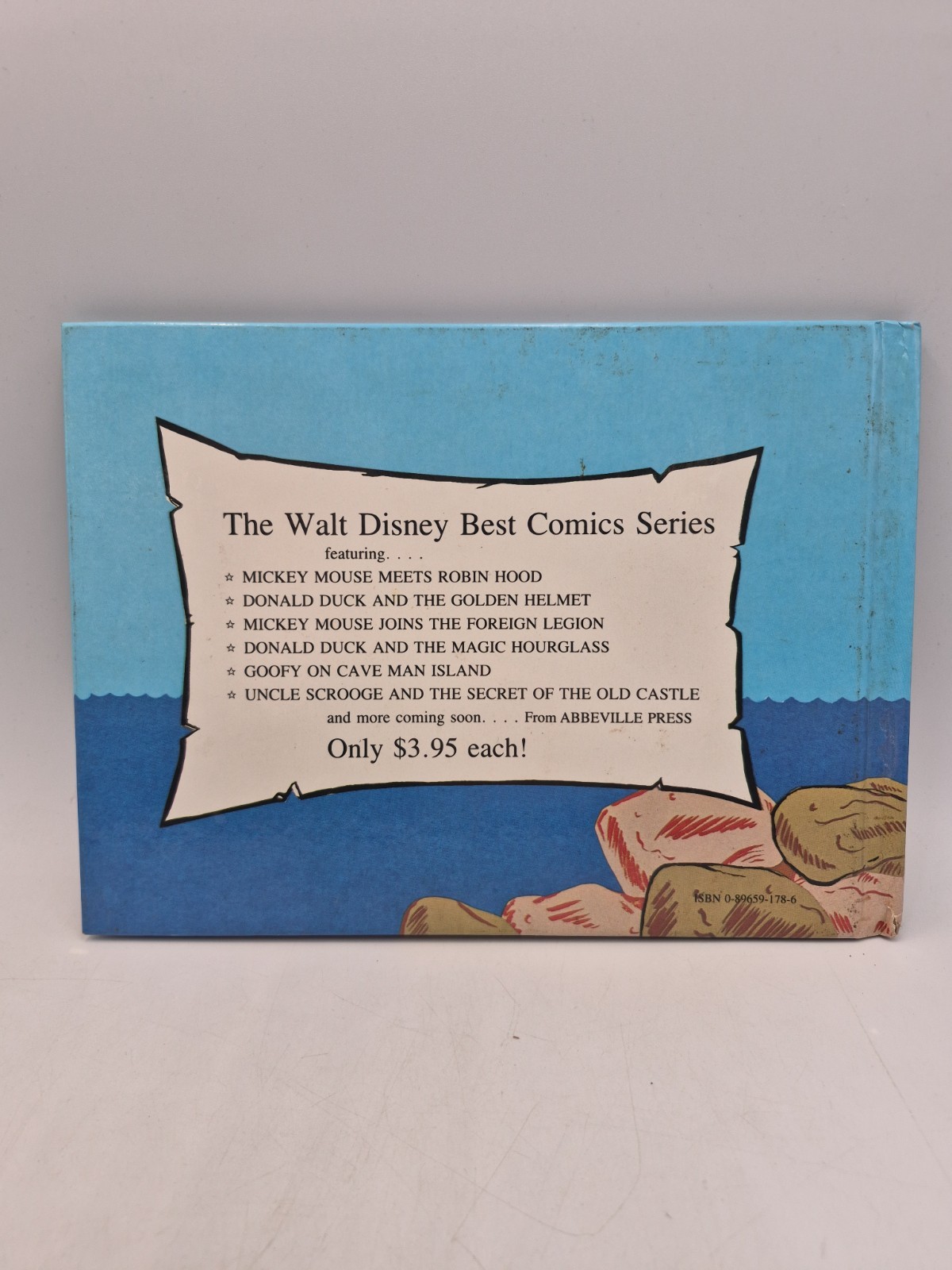 Lot Of 4 Vintage Large Hardcover Disney Comic Books 1980s Read & See Images