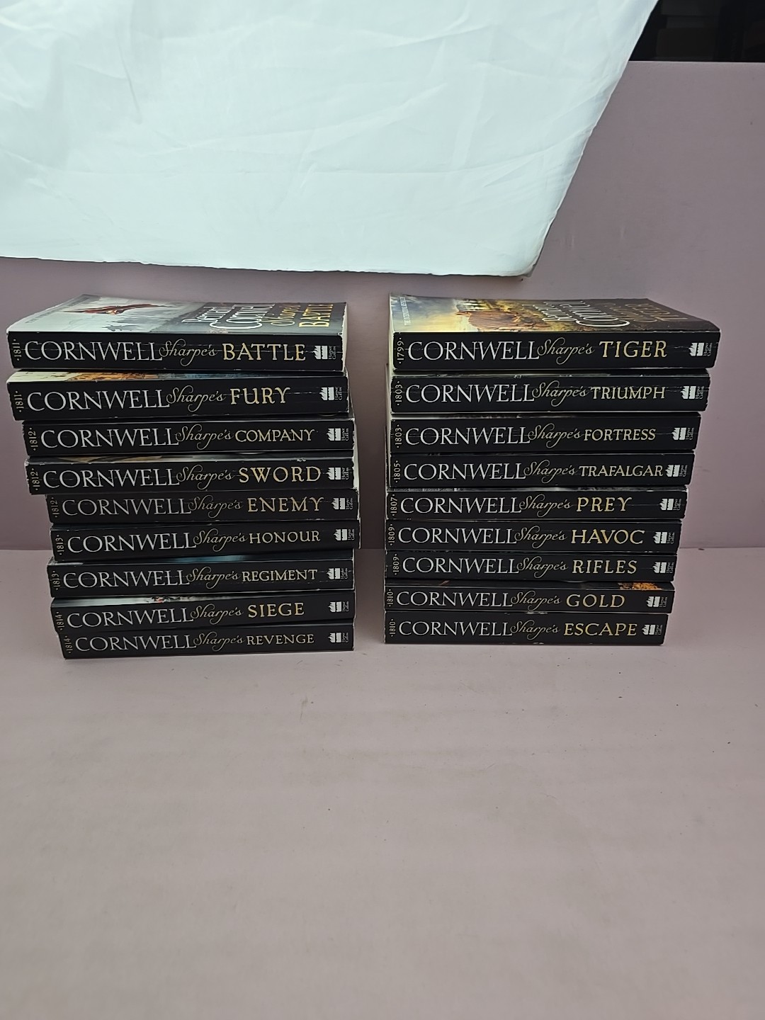Lot of 18 Bernard Cornwell Sharpe’s Novels Paperback
