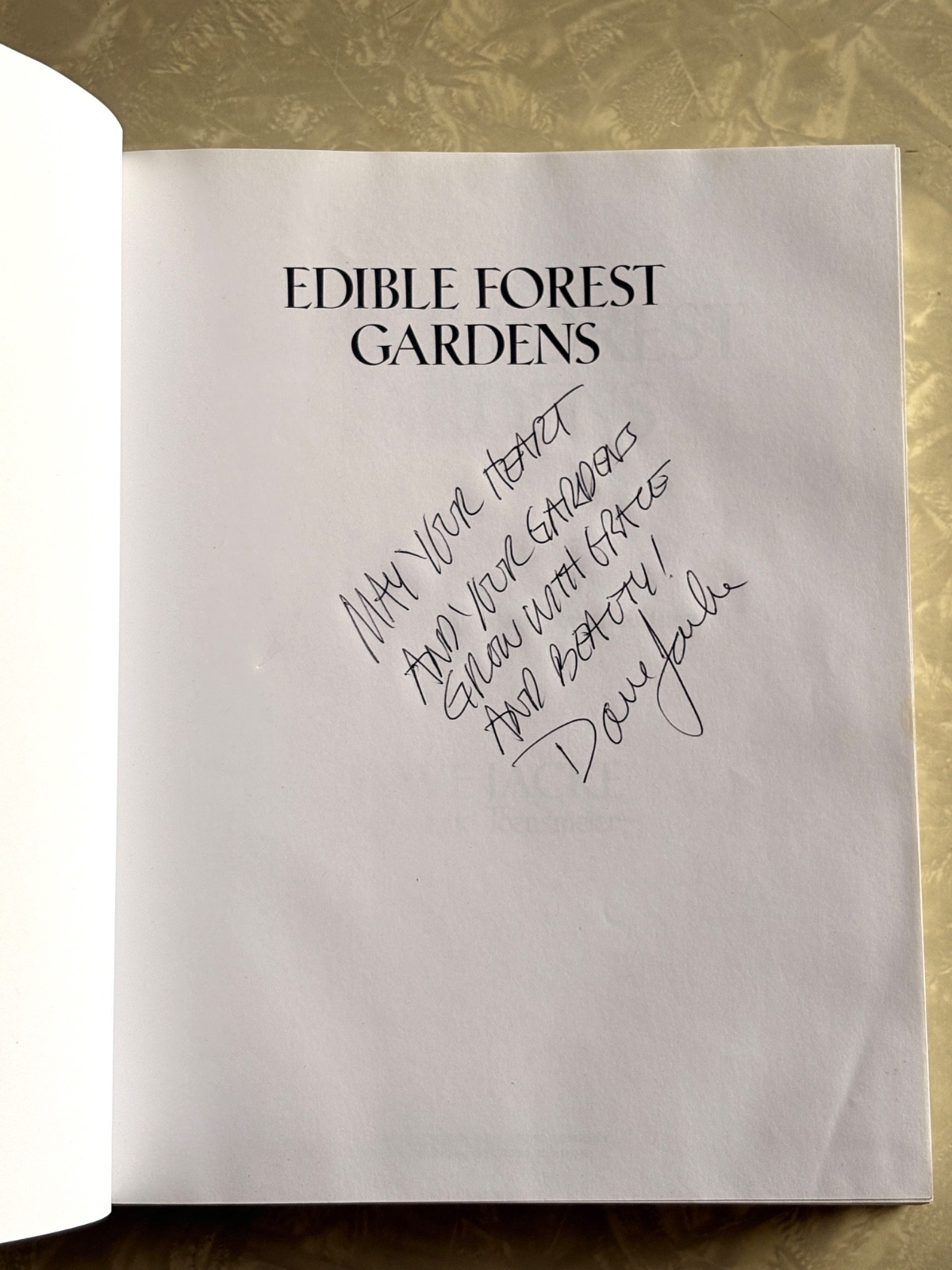 Edible Forest Gardens Volume 1 Dave Jacke, Hardcover ~Signed~