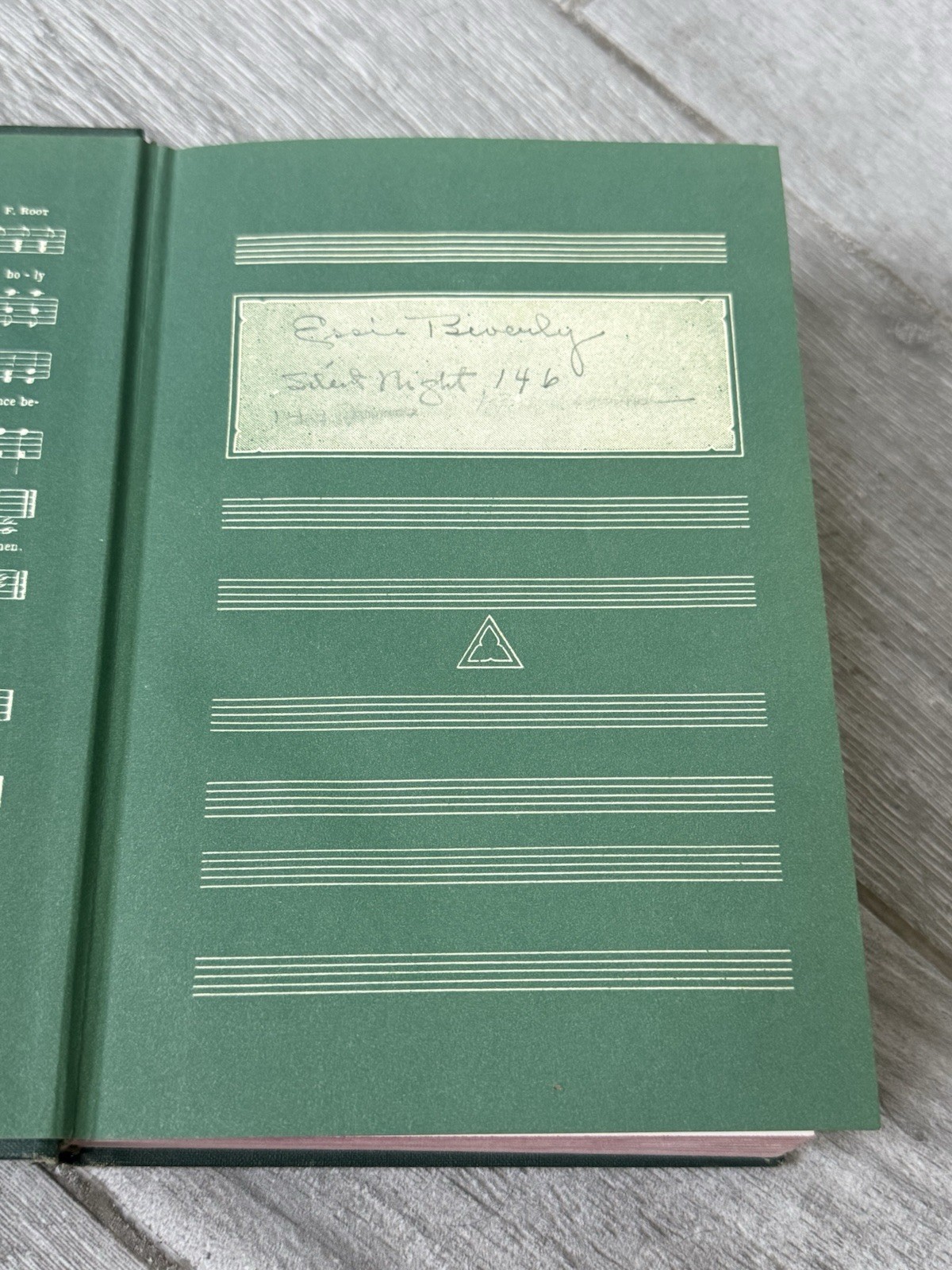 ✝️ VTG The Broadman Hymnal Shaped Notes Antique Gospel Hymns Church 1940s Green
