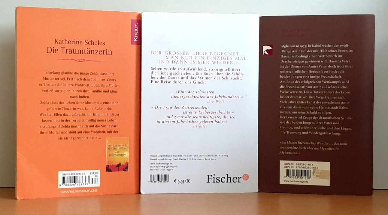 BUCHPAKET+6 BÜCHER+ Romane+LUCA DI FULVIO+KHALED HOSSEINI+TB+BUNDLE