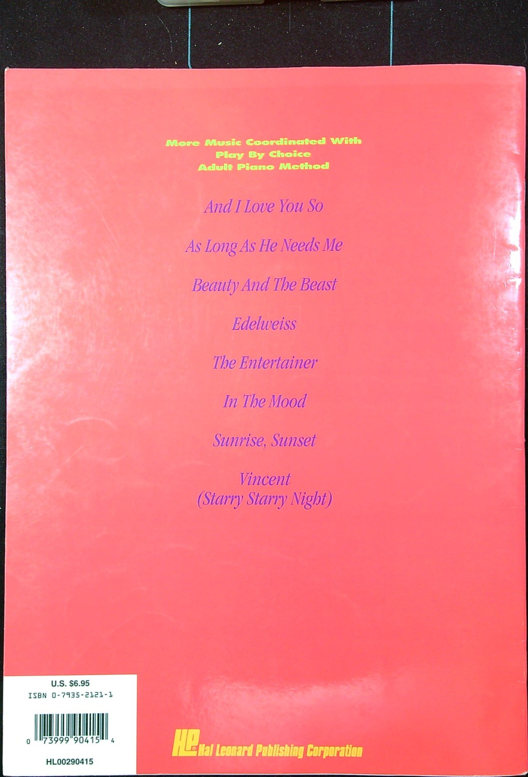 Choice Standards Music Book PVG Arranged Fred Kern Hal Leonard Vintage 1008a