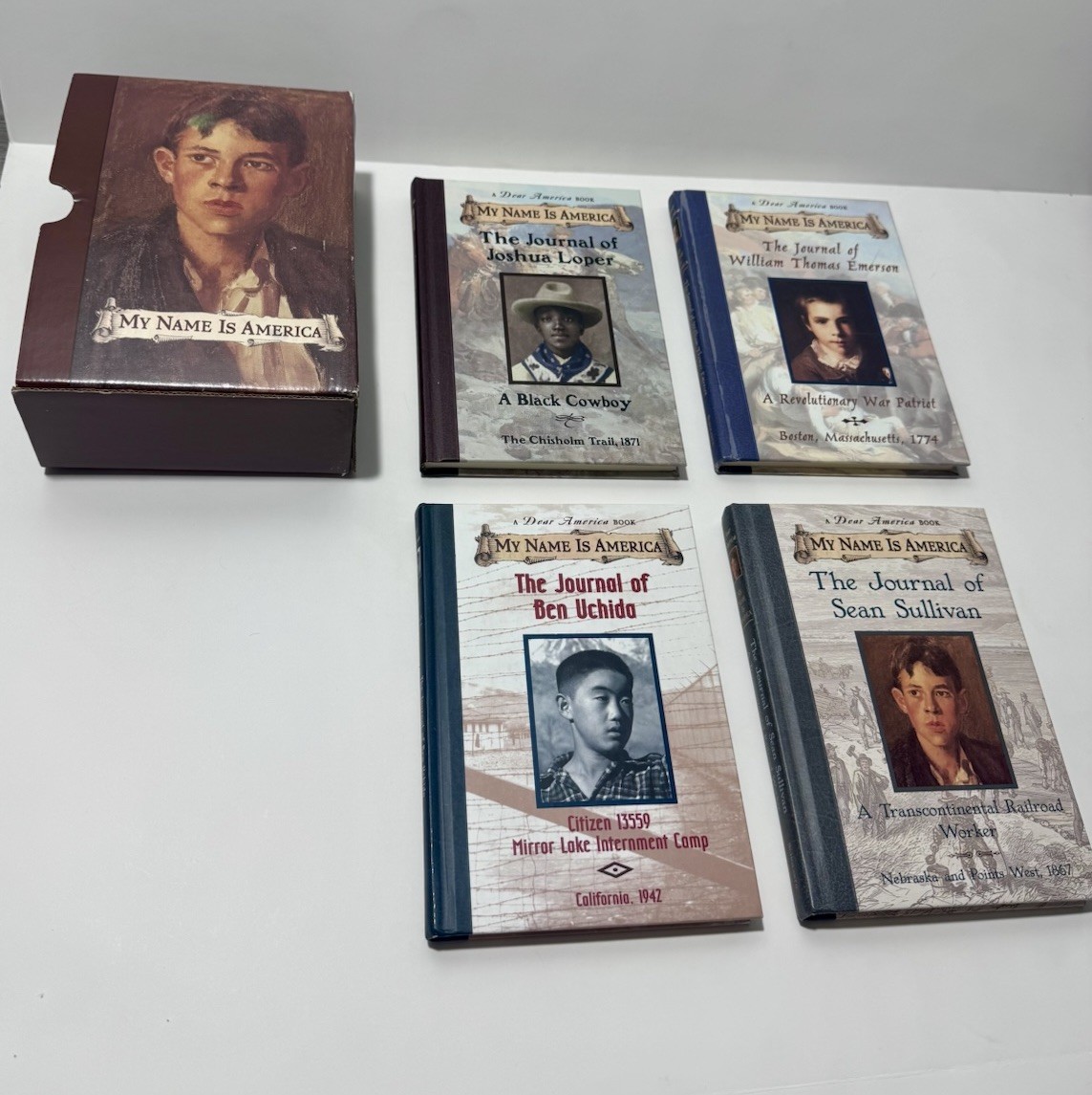 Dear American Book Series My Name Is Scholastic 4 Box Set American Journals HC