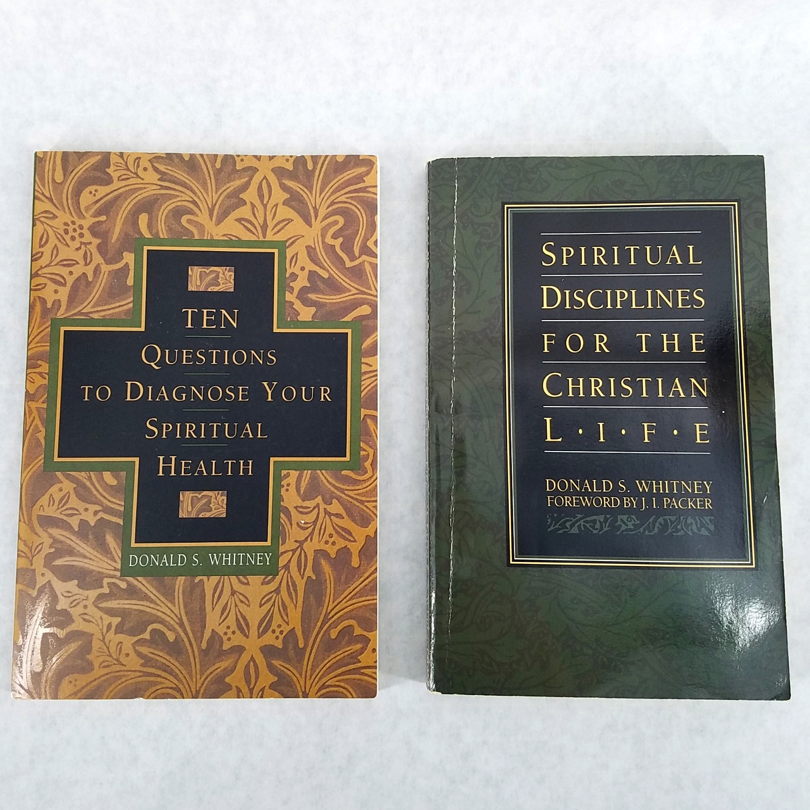 Donald S. Whitney Lot of 2 Softcovers – Spiritual Disciplines & Ten Questions