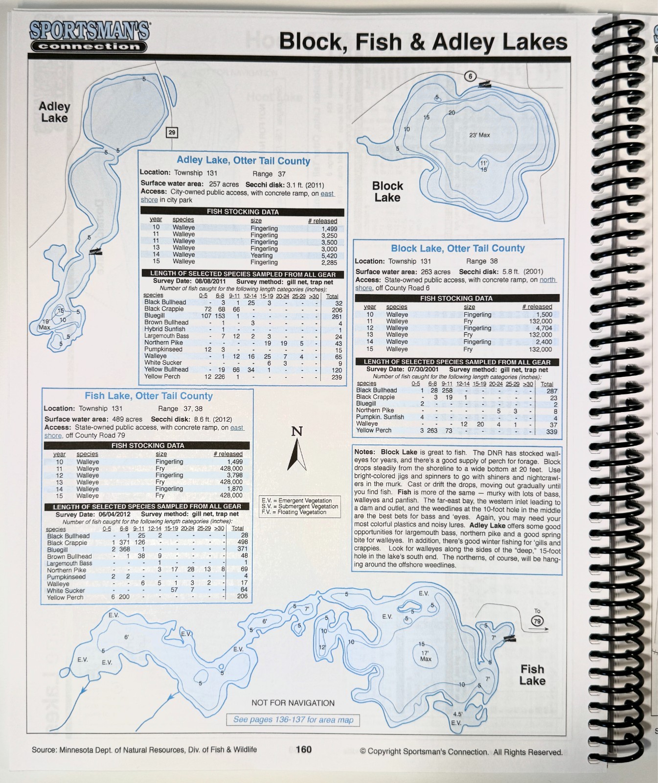 Detroit Lakes & Ottertail Area Fishing Maps Guidebook
