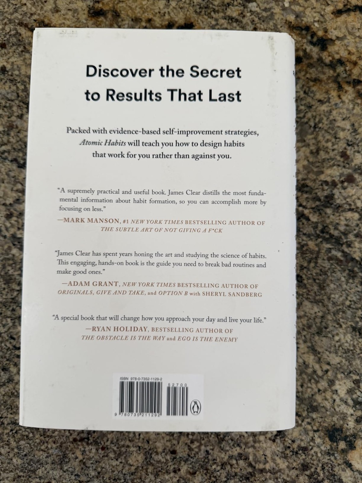 Atomic Habits- An Easy & Proven Way to Build Good Habits & Break Bad Ones USA
