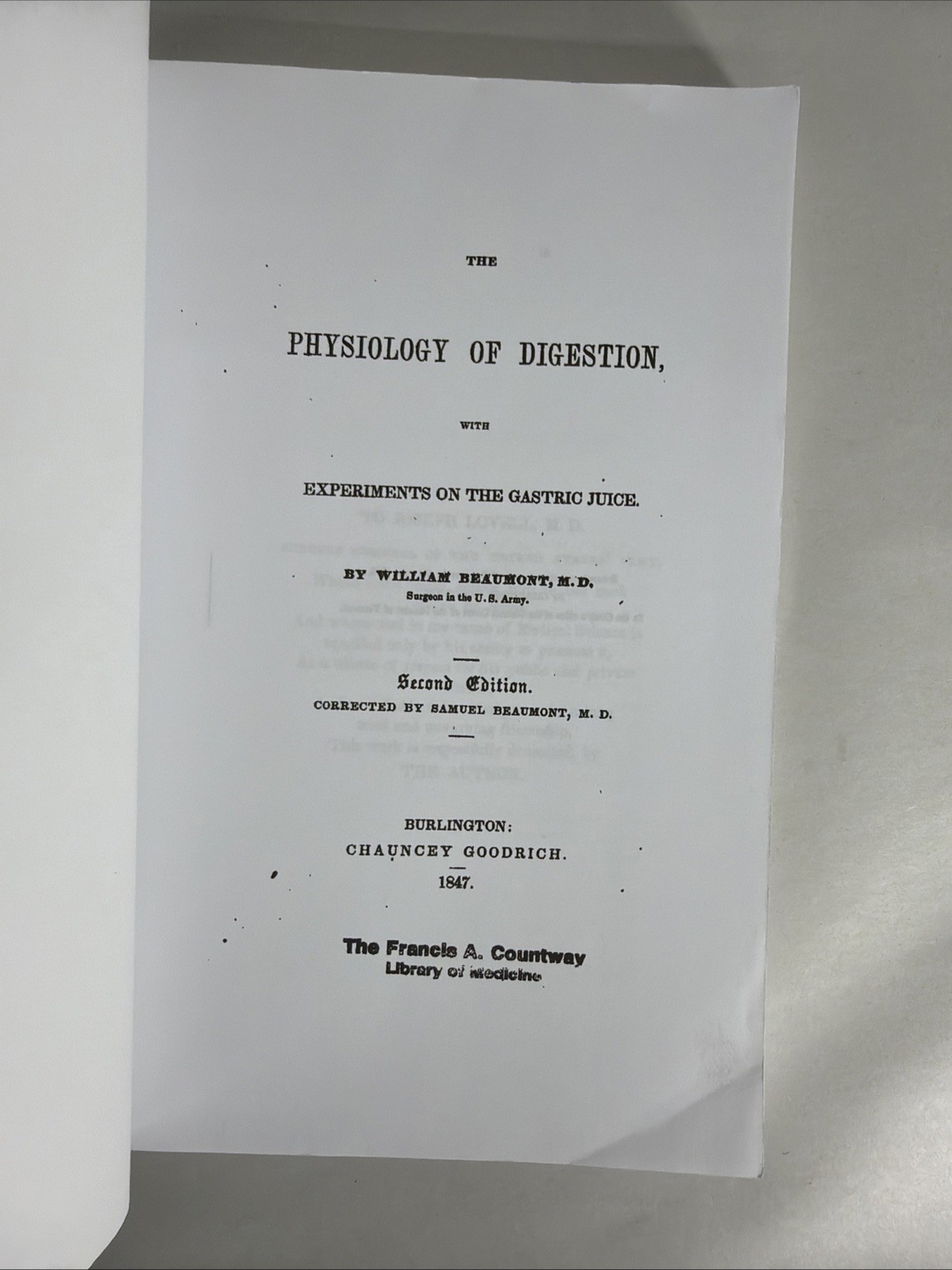 The Physiology of Digestion: With Experiments On the Gastric Juice [Paperback]