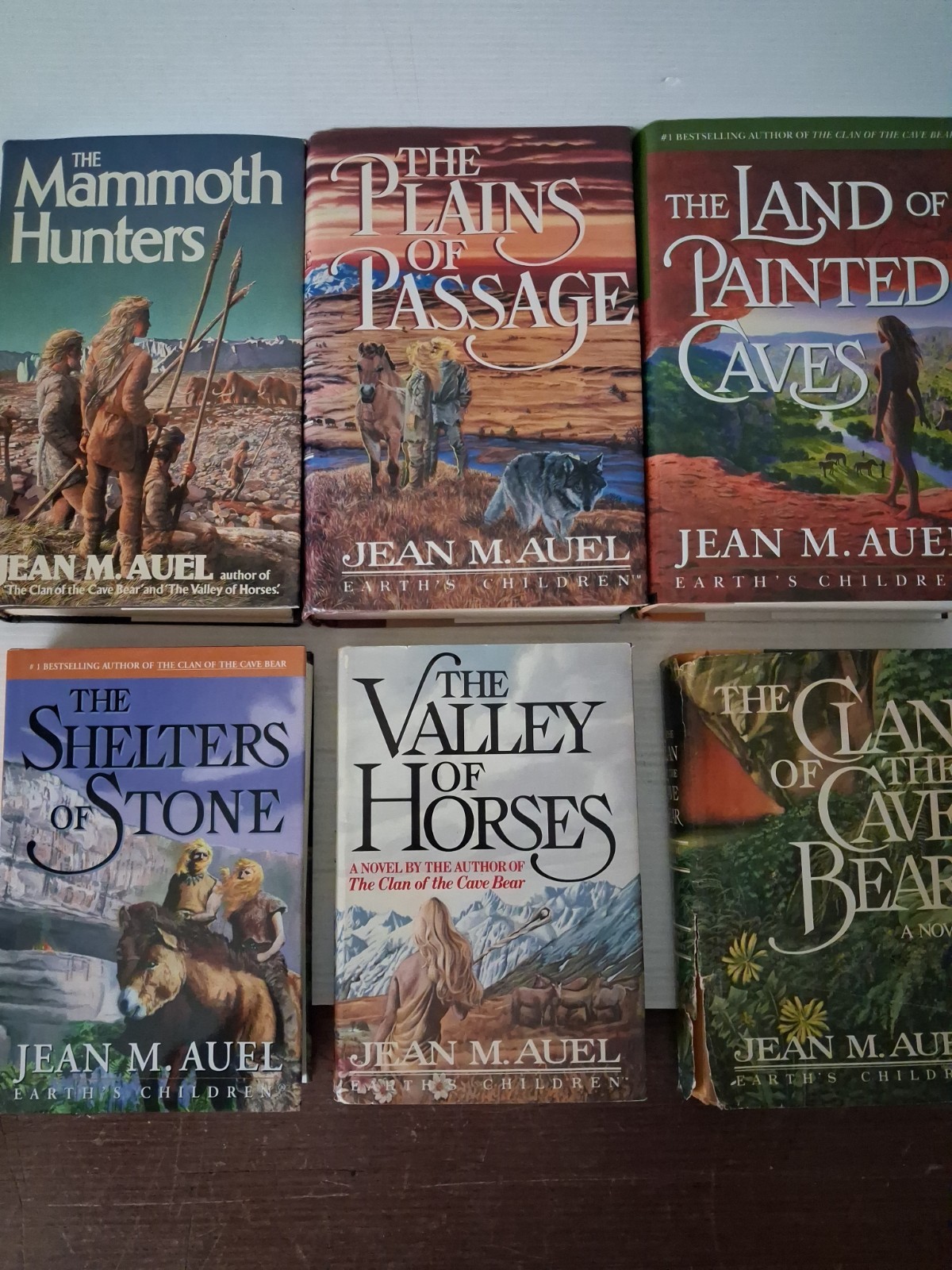 Lot 6 Earth’s Children Series The Clan of the Cave Bear Jean Auel Complete HC