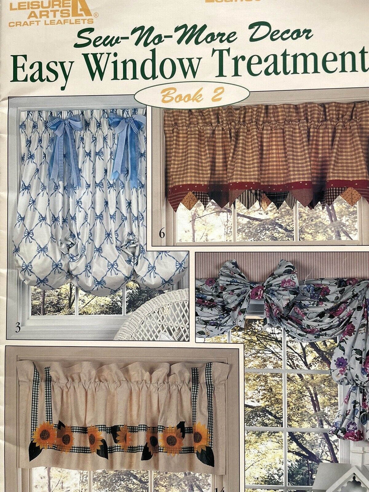 sew-no-more decor easy window treatments book 2 craft Leisure Arts drape curtain