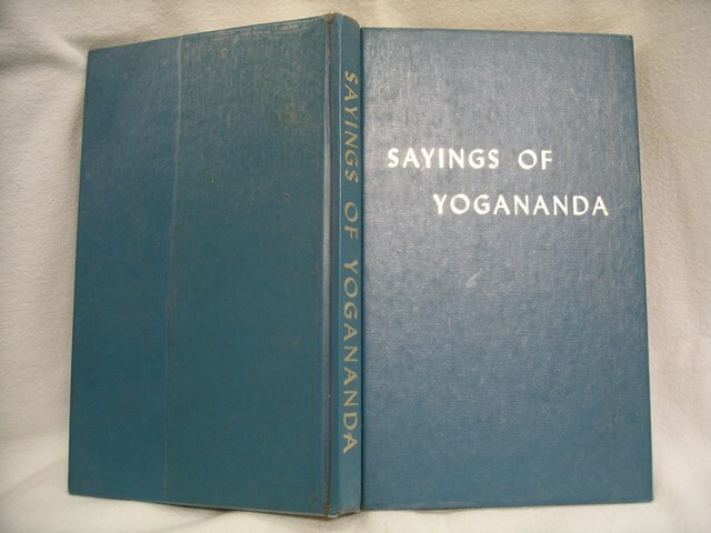 Sayings of Yogananda Book, Self Realization Fellowship 1972 124 pages