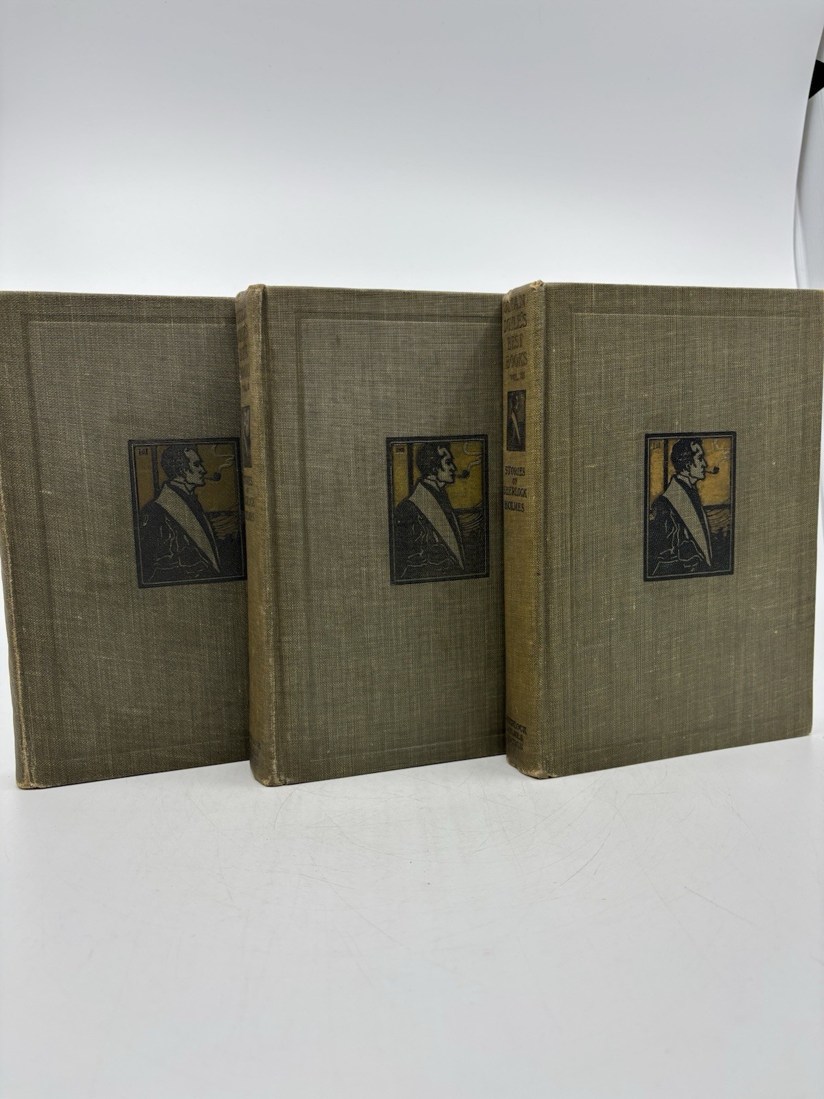 Conan Doyle’s Best Books 3‑Vol Sherlock Holmes Set P.F. Collier Illustrated