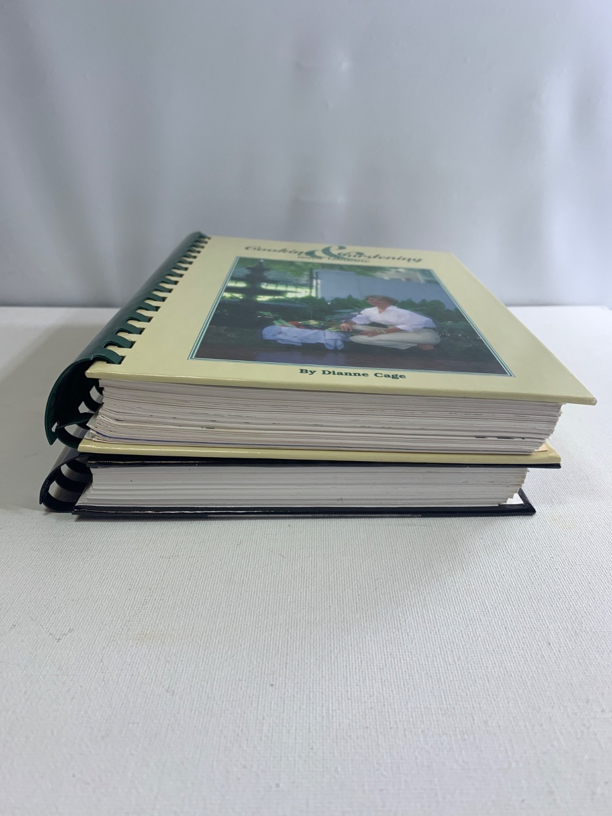 Cooking & Gardening With Dianne Cage & Dianne II Cook & Tell Spiral Bound Lot