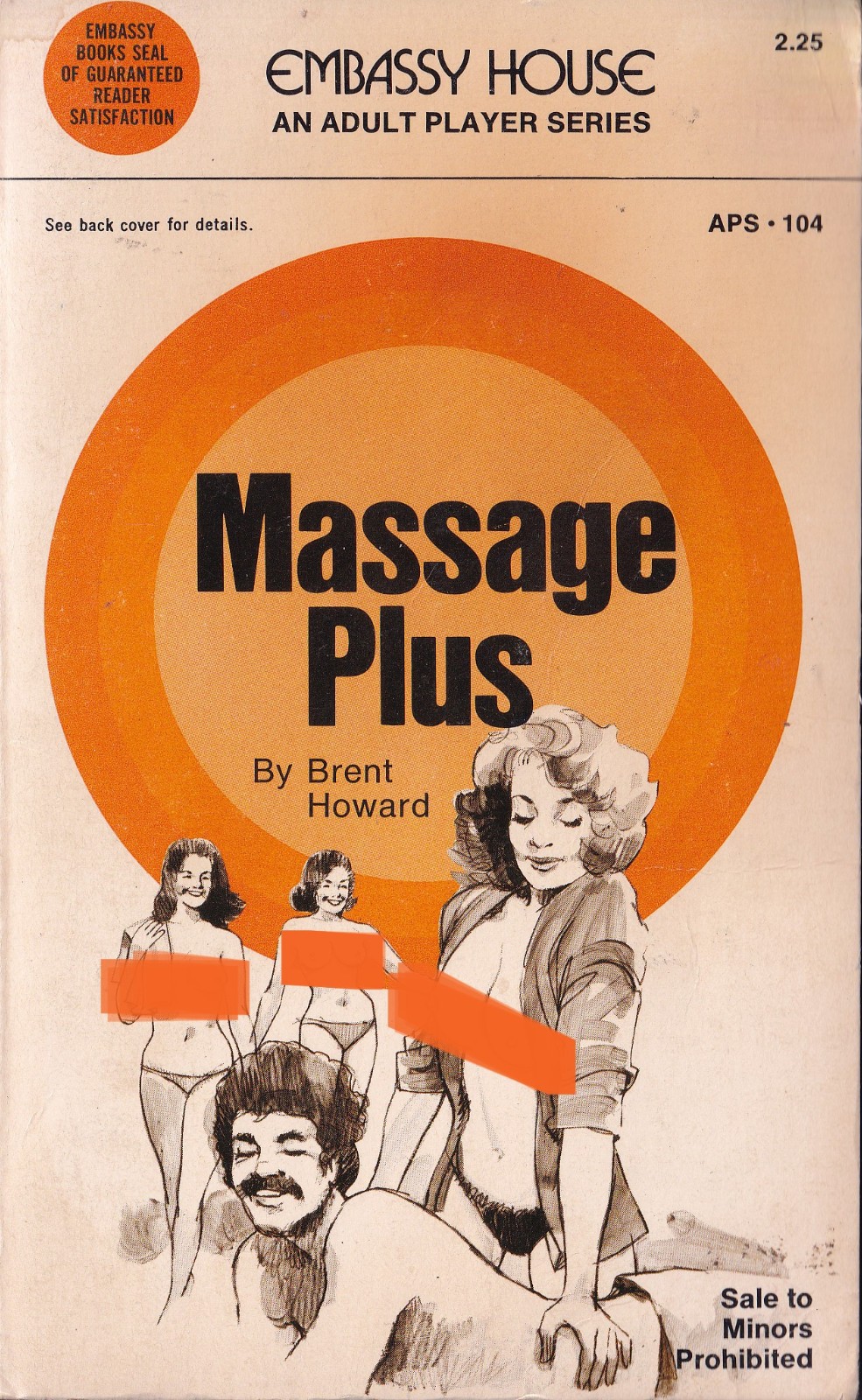 Vintage smut LOT Lust Games Massage + adult book 1964 Bell Embassy House busty