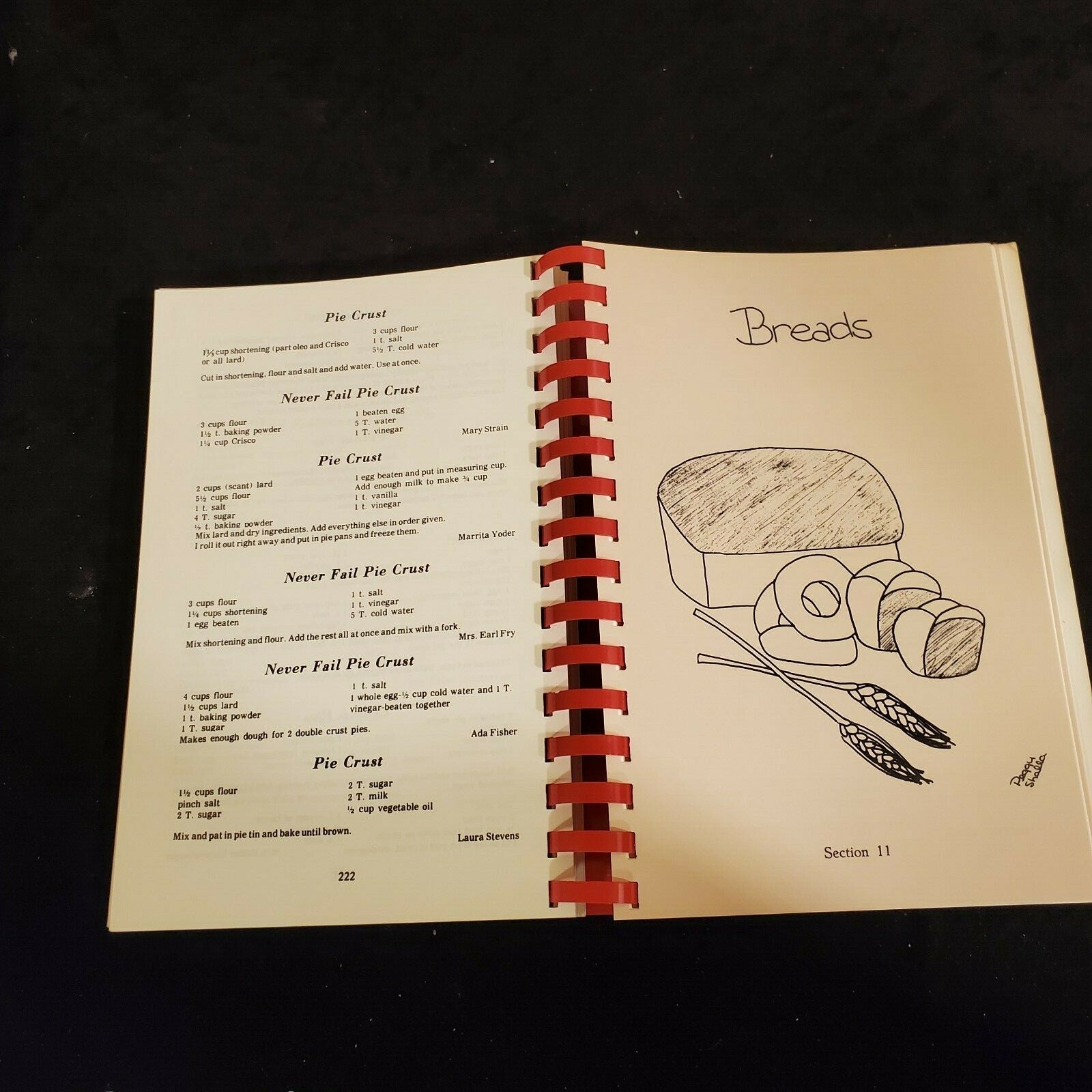 1982 Kalona Historical Village Cook Book 264 Pages by Committee