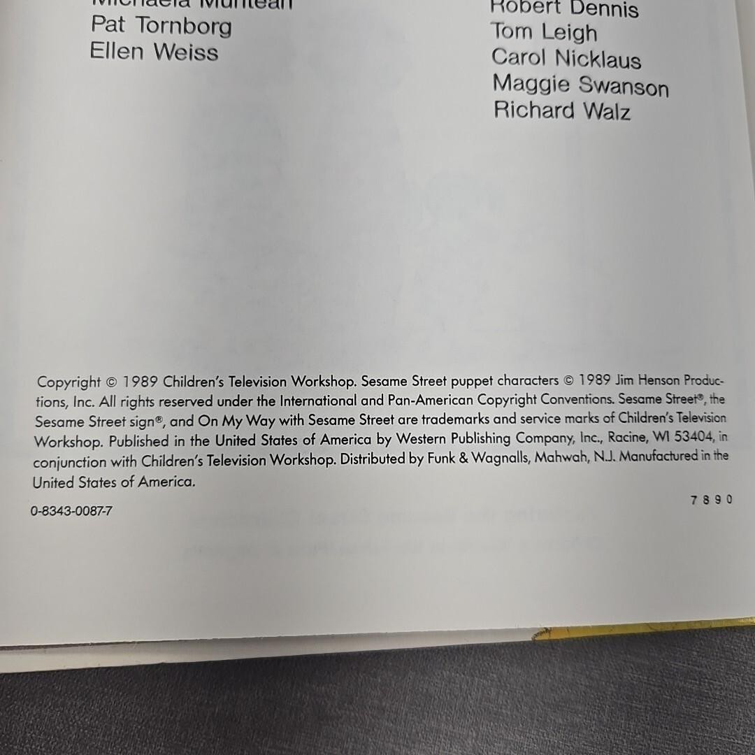 On My Way With Sesame Street Vol 13 In The City 1989 Hardcover Book