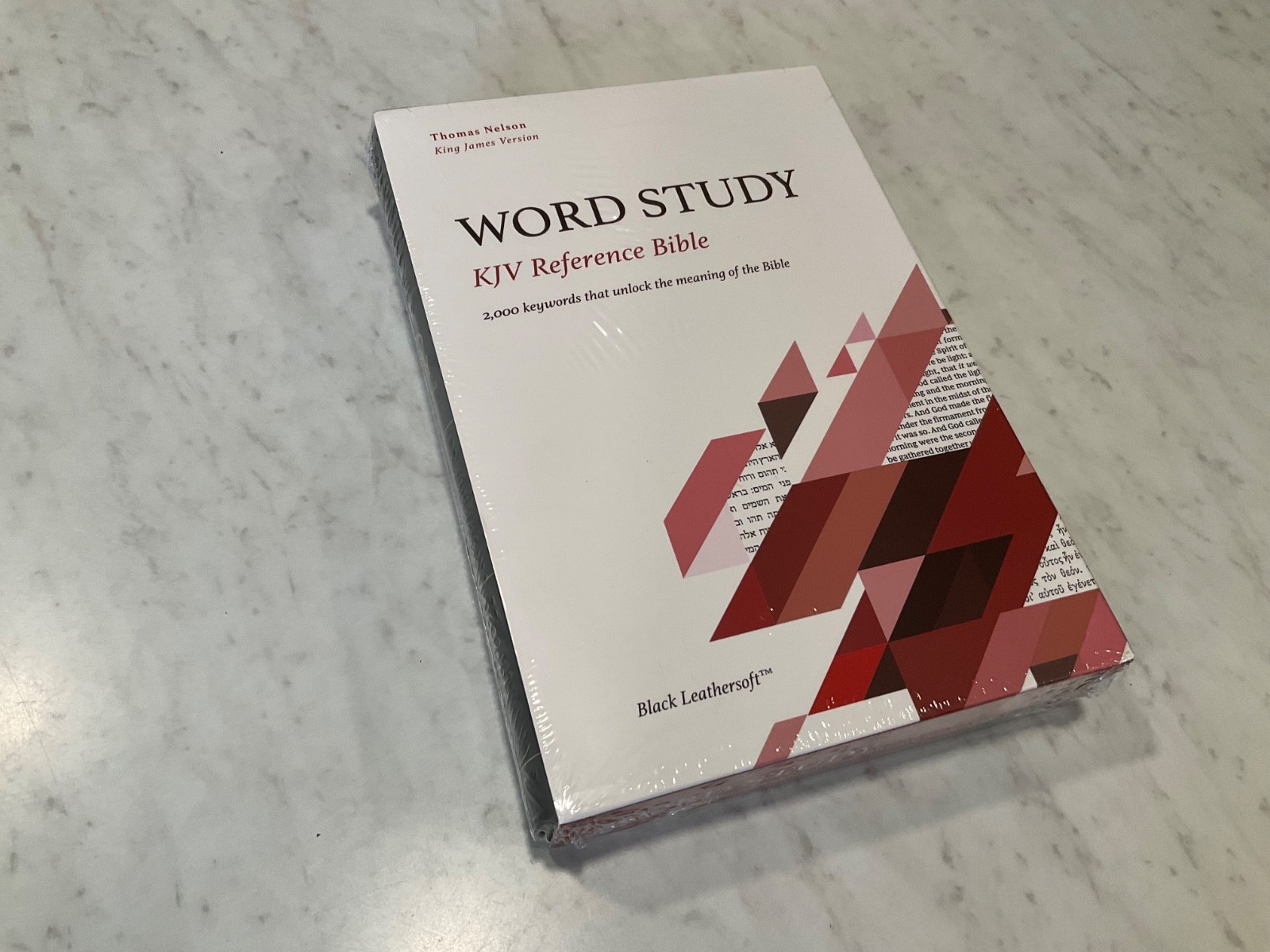 KJV Word Study Reference Bible 2023 Black Leather-Soft SEALED