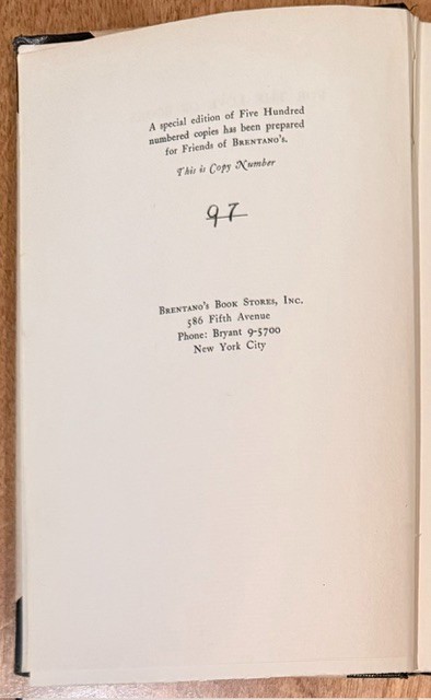 For the Love of Books No 97 of 500 Copies Jordan-Smith 1934 HC Oxford Univ Press