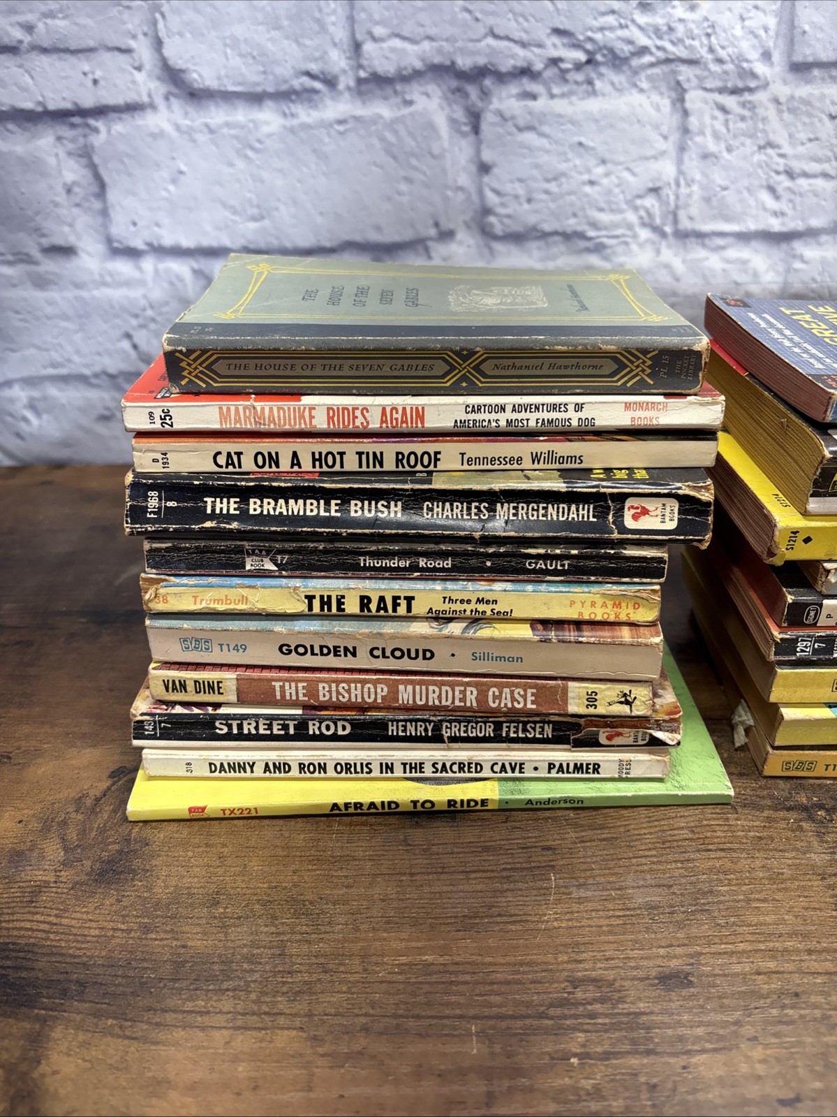 Vintage Paperback Book Lot Of 20 1950s-70s Western Adventure Mystery Classics